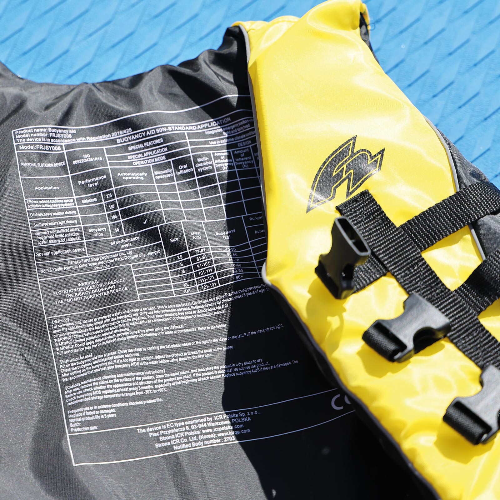 F2 SUP Weste Protection Vest Auftriebsweste Schwimmweste XL Rot - Image 18