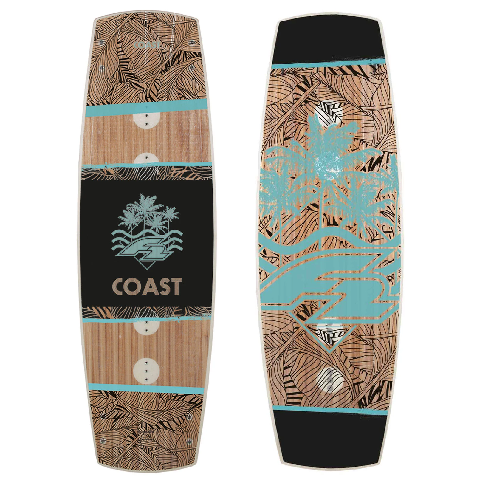 F2  Wakeboard Coast Wood  147 cm Aqua - Image 5