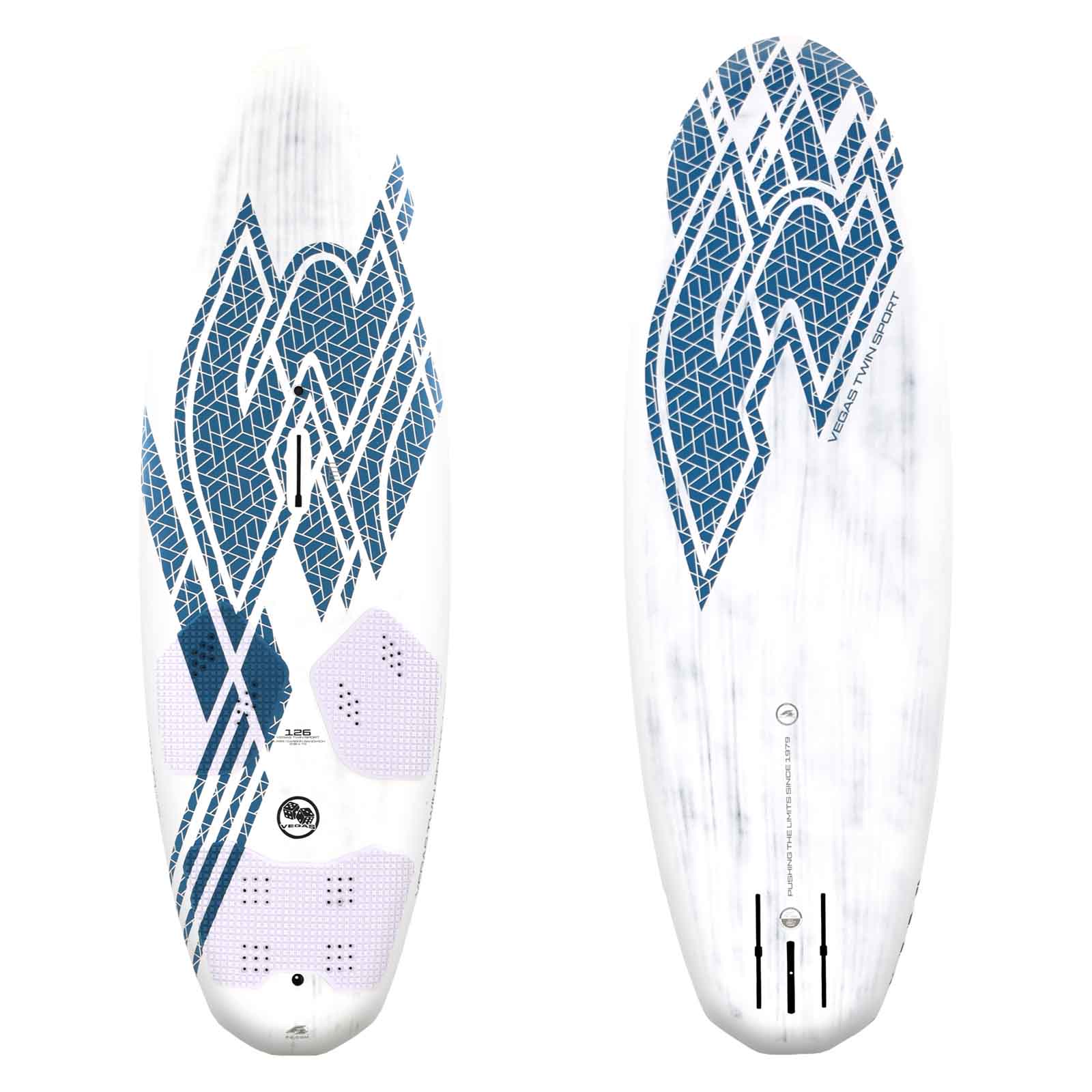 F2  Windsurfboard Vegas Twin Sport 156 l Weiss/Blau