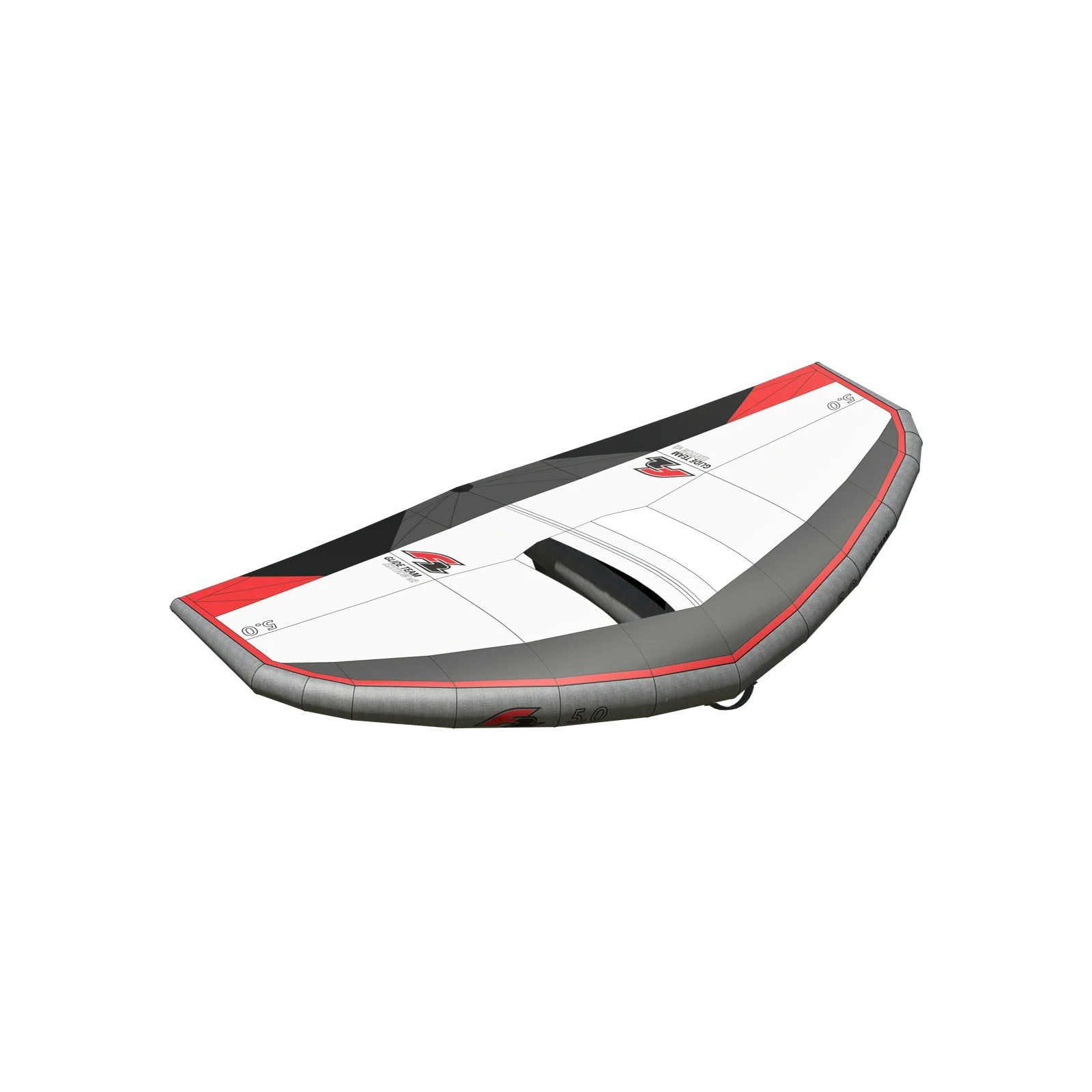 F2  Wing Glide Team Edition v2 Carbon Handle 5 qm Weiss/Grau - Image 2
