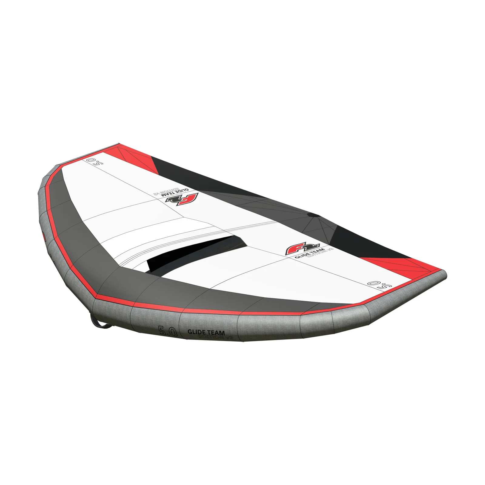 F2  Wing Glide Team Edition v2 Carbon Handle 5 qm Weiss/Grau - Image 7