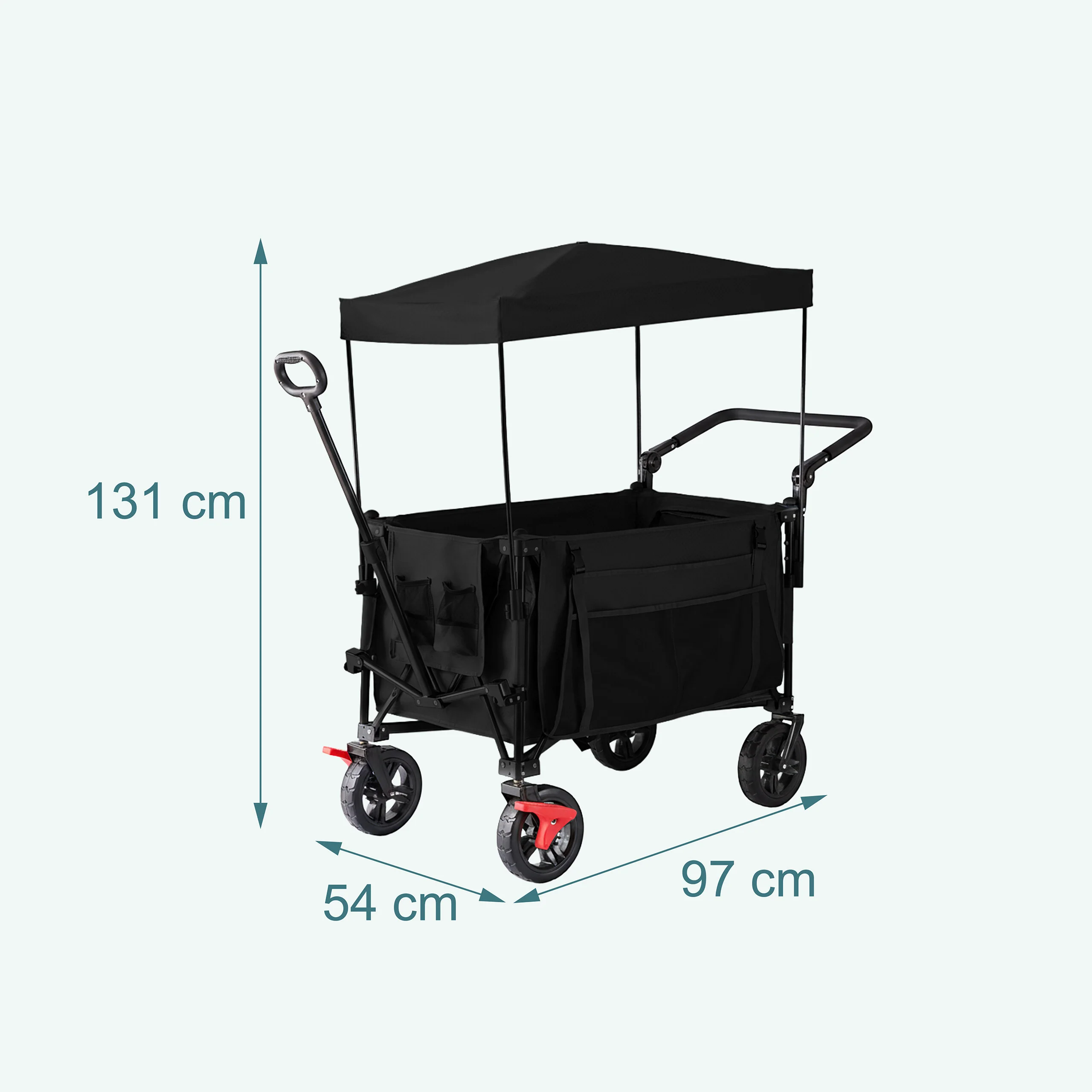 Faltbarer Bollerwagen mit Dach - Image 4