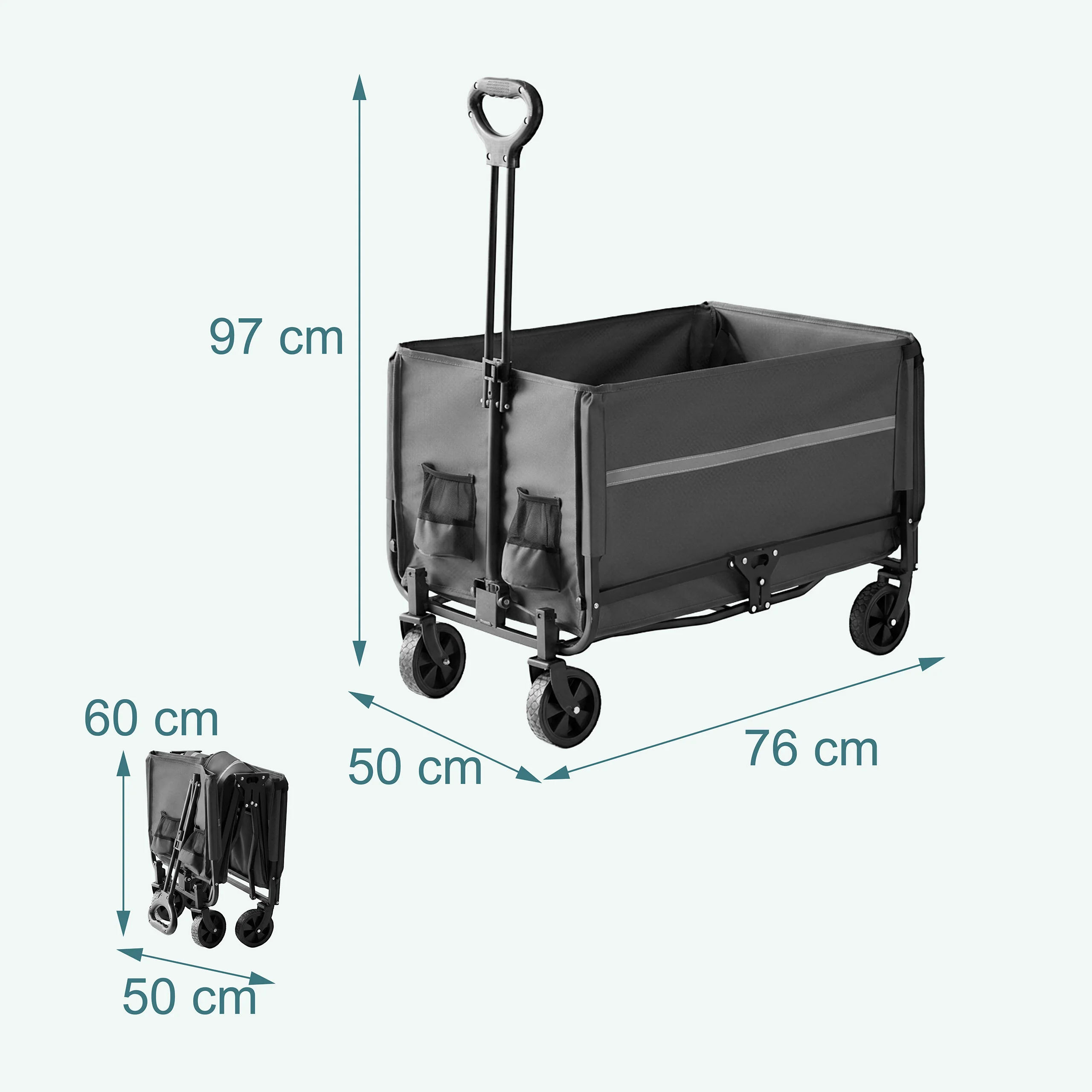 Faltbarer Bollerwagen mit Heckklappe - Image 16