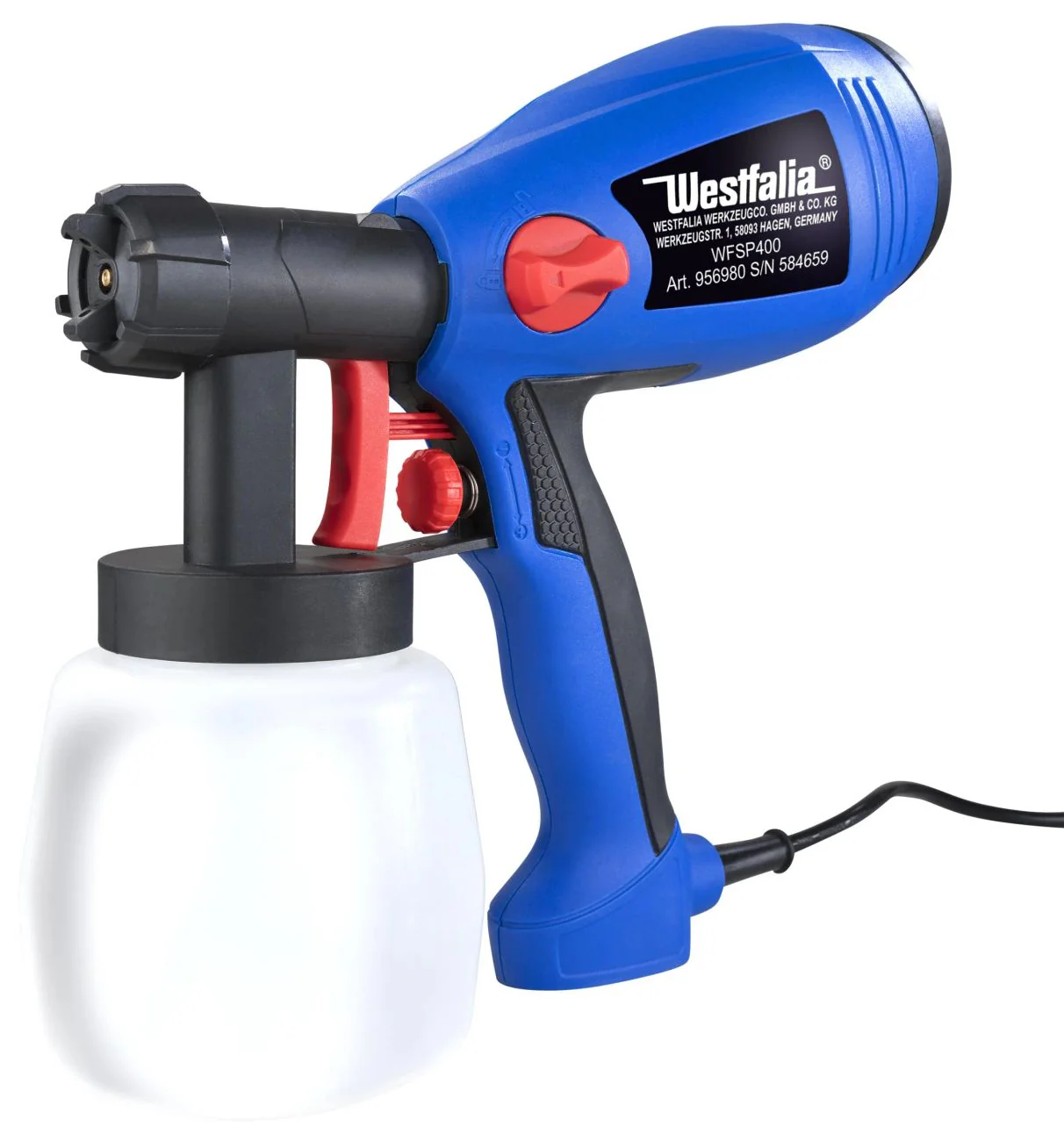 Farbspritzpistole WFSP400 mit 400 Watt und HVLP-System - Image 3