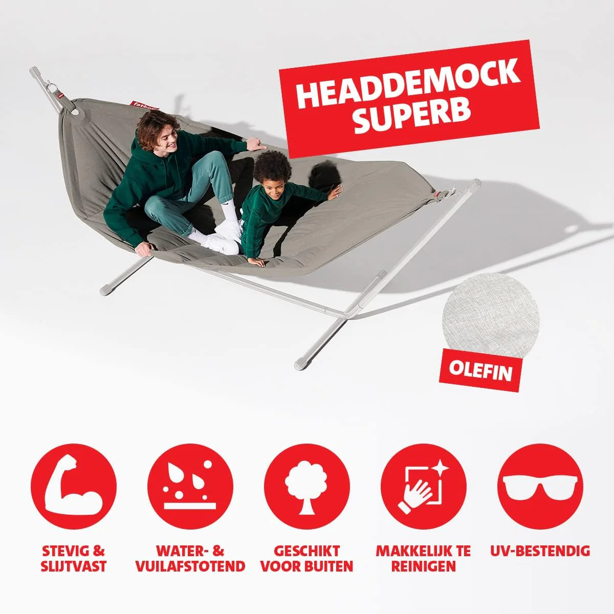 Fatboy® Headdemock Superb Creme | Hängematte für 2 Personen Wasser & Schmutzabweisend UVbeständig - Image 15