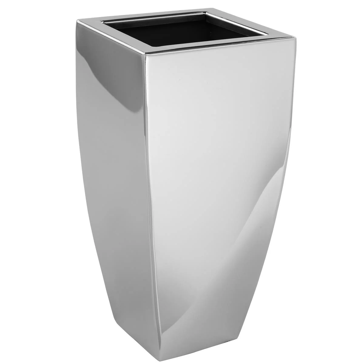 Fink Vase Übertopf Edelstahl