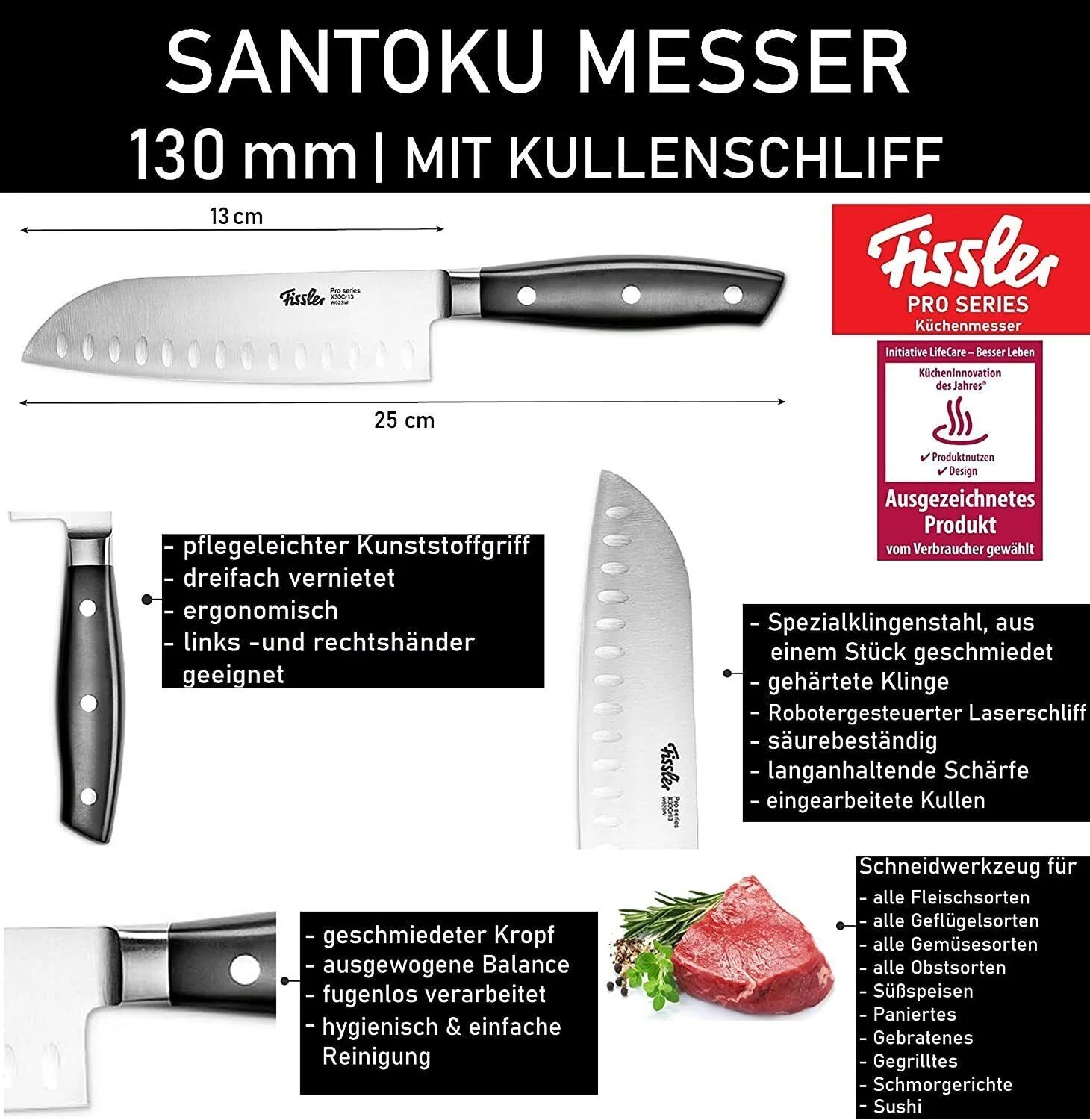 Fissler Brotmesser + Santoku Messer + Kochmesser Küchenmesser-Set 3tlg - SET 12 - Image 38