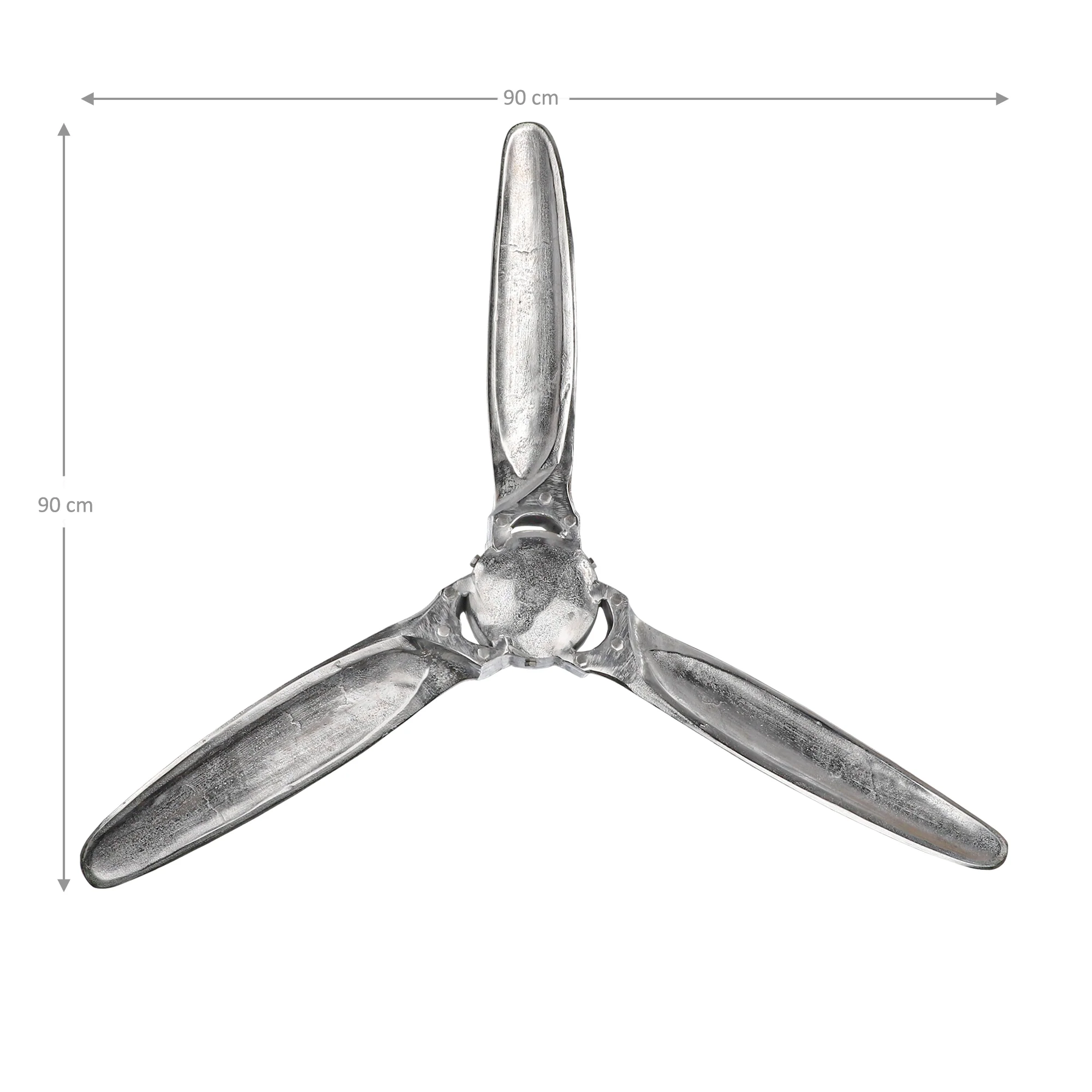 Flugzeug Wand Dekoration 90x90 cm aus Aluminium mit Nickelbeschichtung WOMO-Design - Image 4