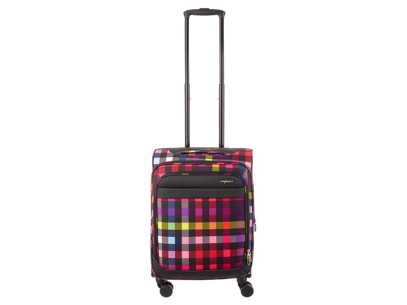 Franky 4er Koffer SET Gr. L/M/S Beutycase Reisegepäck T27-F Spinner mit Dehnfalte multicolor/black - Image 5