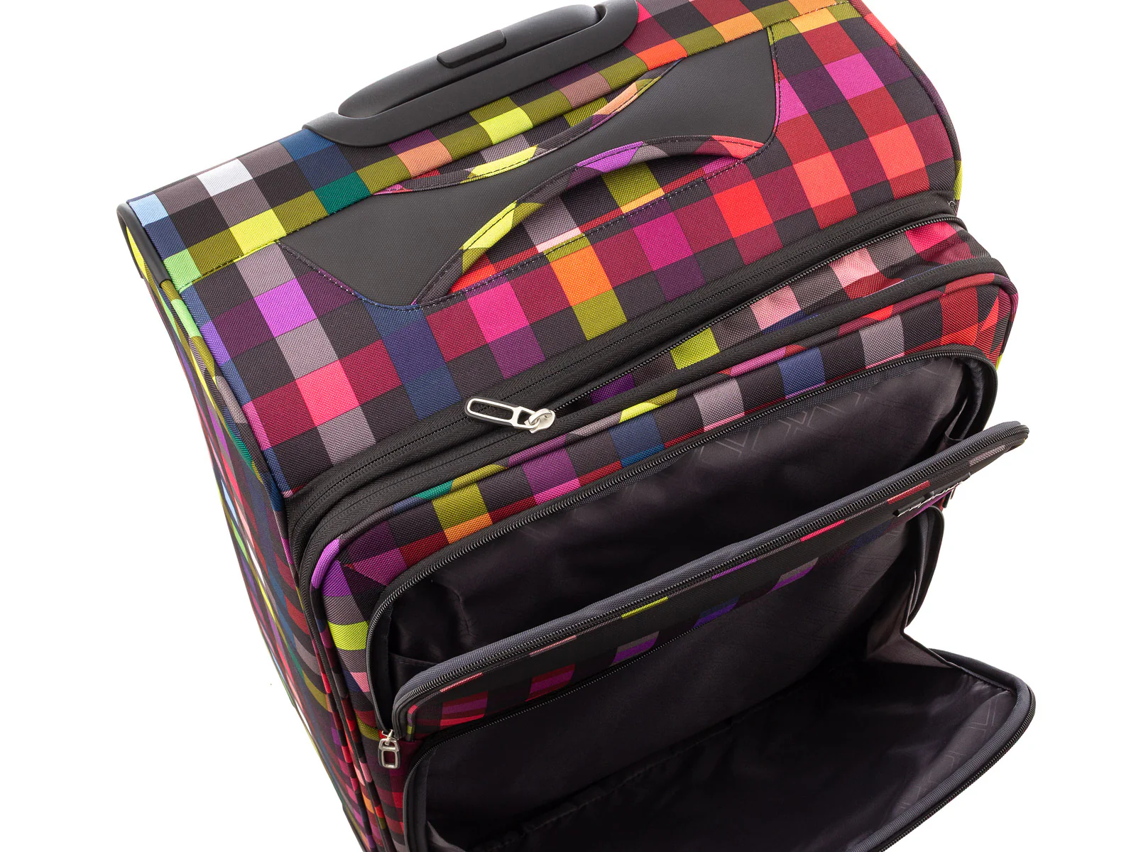 Franky 4er Koffer SET Gr. L/M/S Beutycase Reisegepäck T27-F Spinner mit Dehnfalte multicolor/black - Image 8
