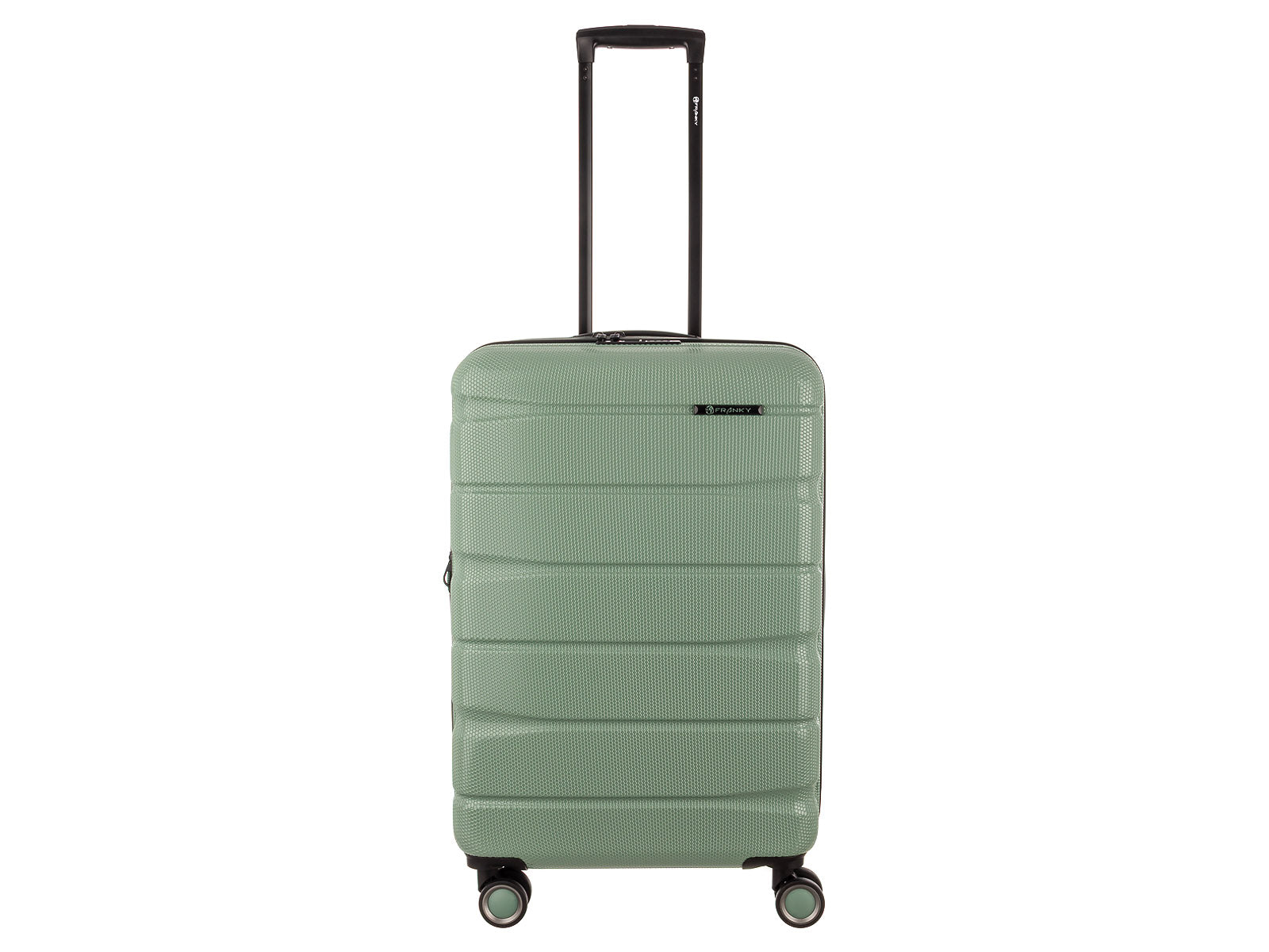 Franky 65er Spinner Dehnfalte ABS13 Hartschalenkoffer mit TSA-Schloss green II