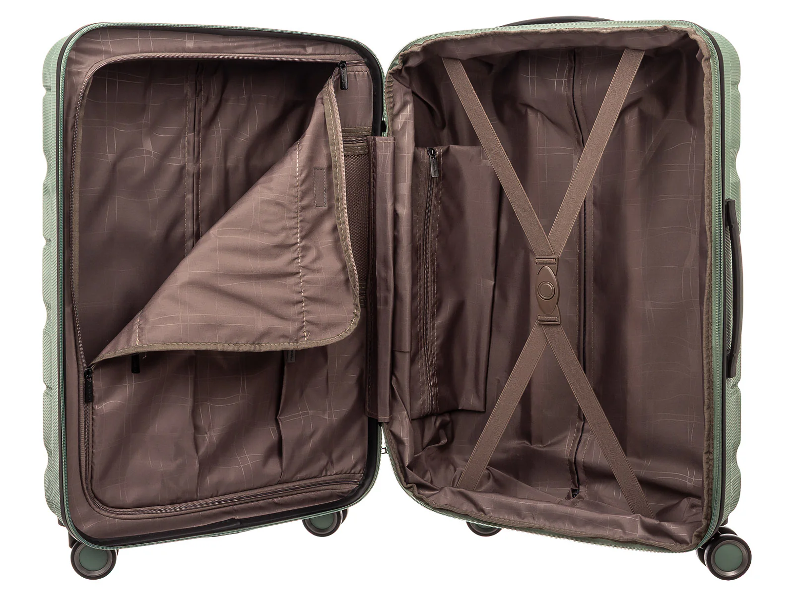 Franky 75er Spinner Dehnfalte ABS13 Hartschalenkoffer mit TSA-Schloss green II - Image 10