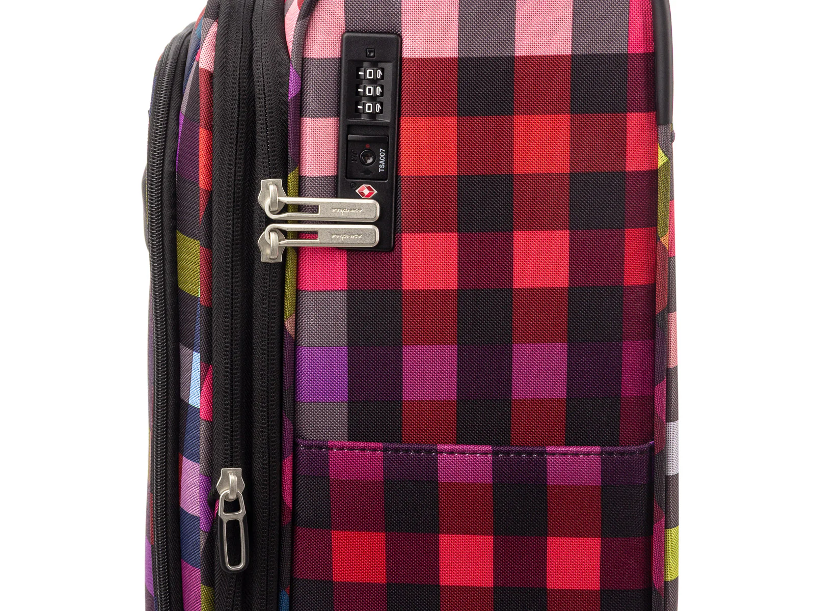 Franky Koffer Gr. S Reisegepäck T27-F Spinner 55er mit Dehnfalte multicolor/black - Image 2