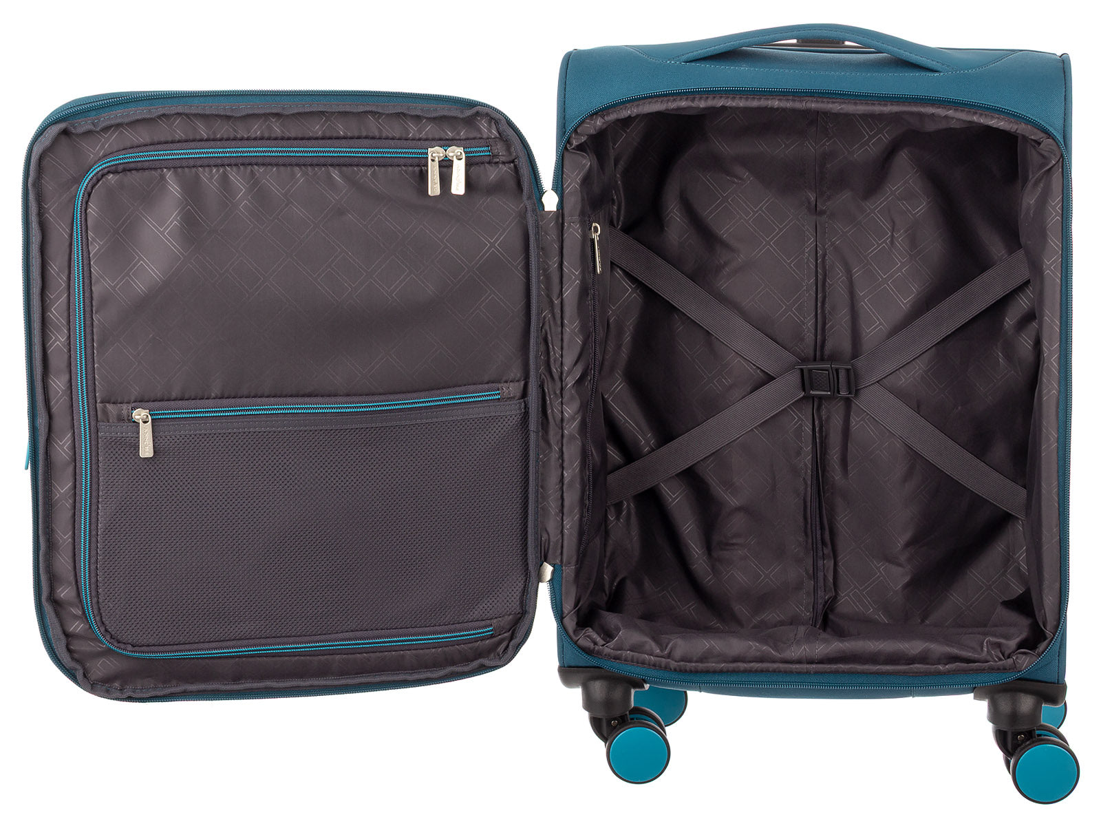 Franky Koffer Gr. S Reisegepäck T27-F Spinner 55er mit Dehnfalte multicolor/black - Image 22