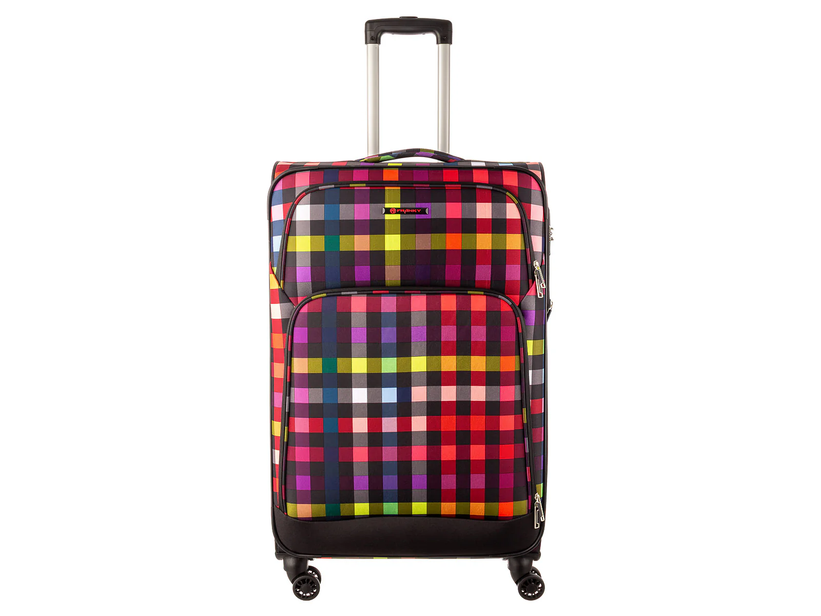 Franky Koffer Reisegepäck Spinner Gr. L T1S-DR ca. 79 cm multicolor check - Image 2