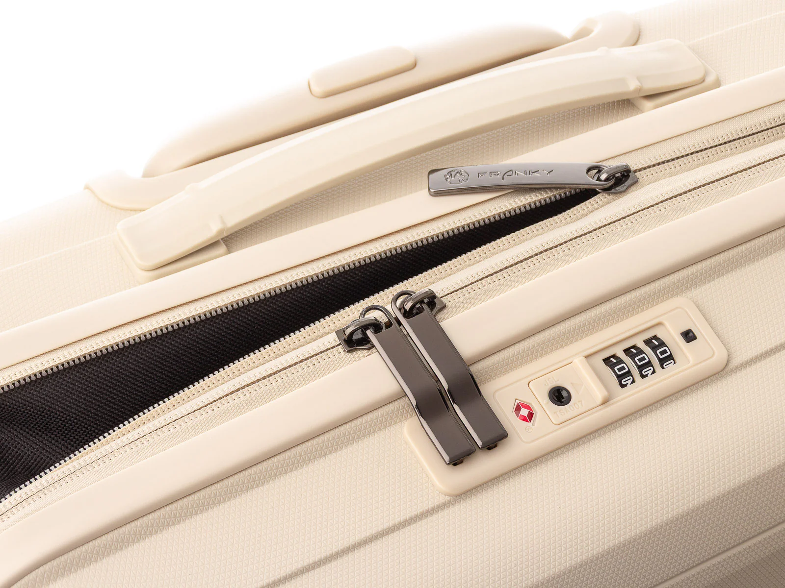 Franky PP15-55DF Spinner Gr. S mit TSA-Zahlenschloss Dehnfalte beige - Image 7