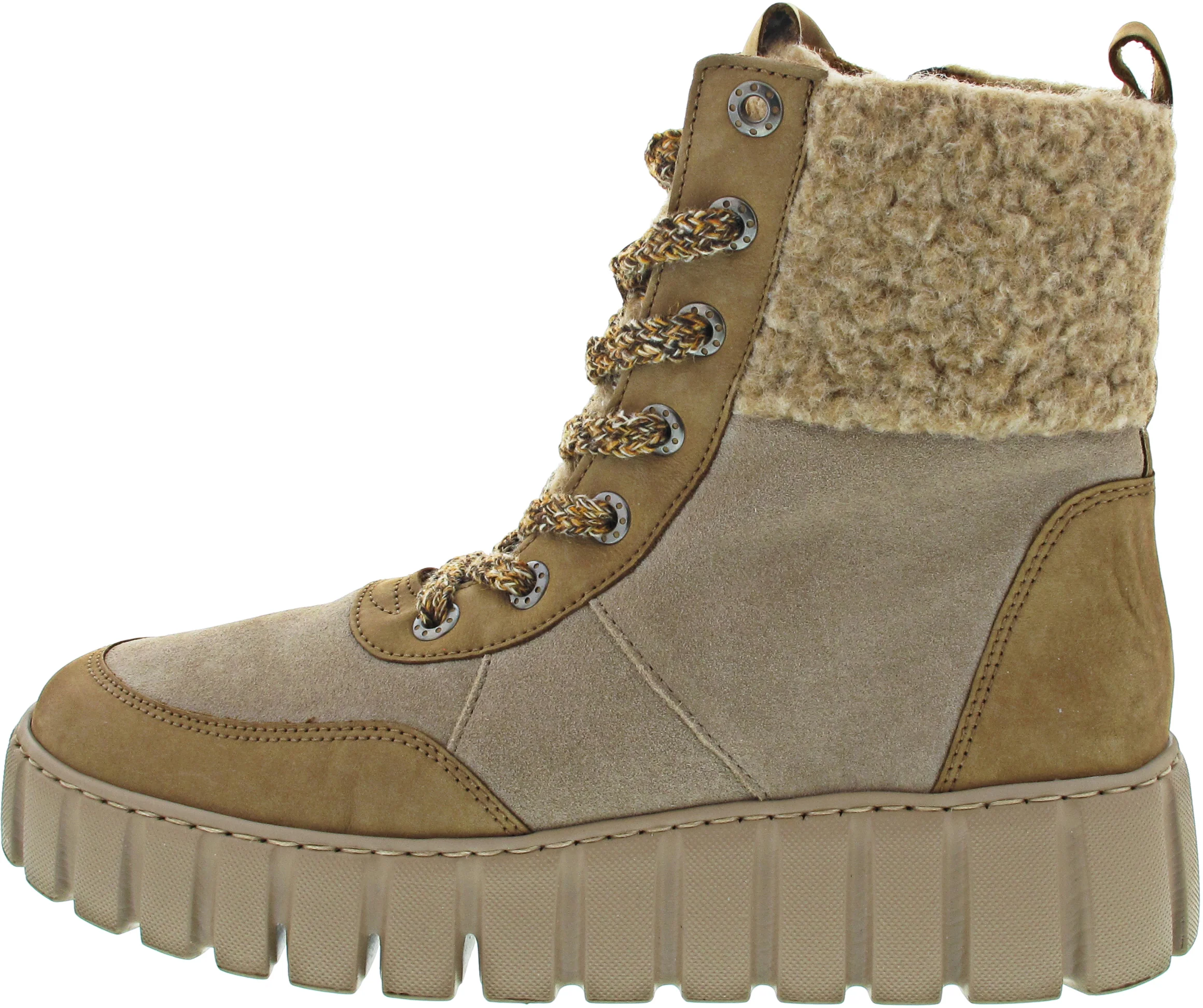 Gabor Comfort Schnürstiefel Beige