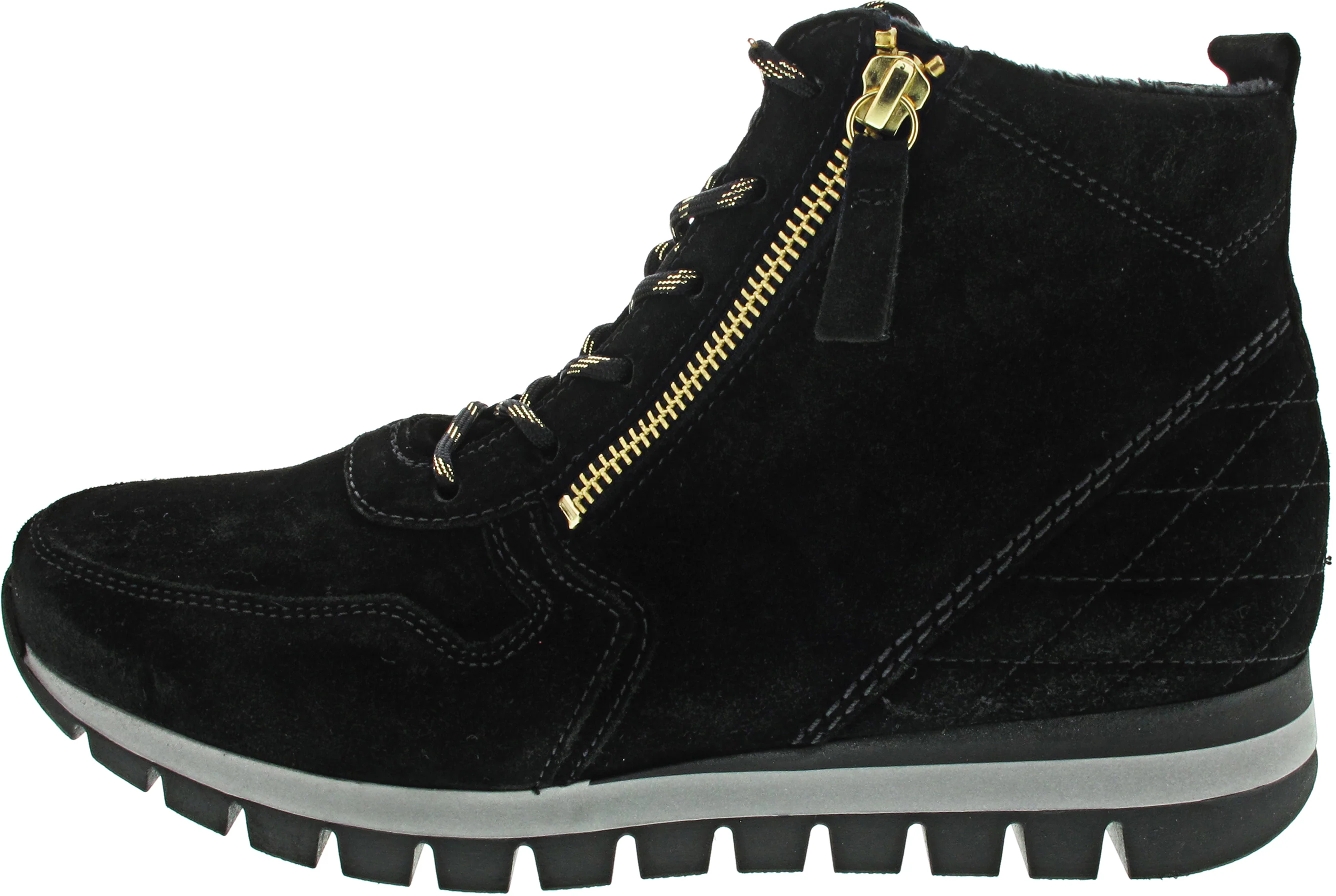 Gabor Comfort Schnürstiefel Schwarz