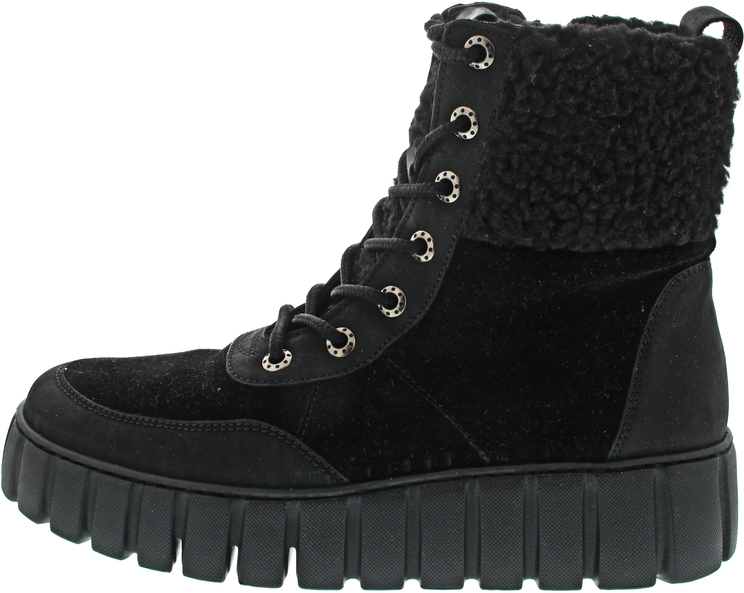 Gabor Comfort Schnürstiefel Schwarz
