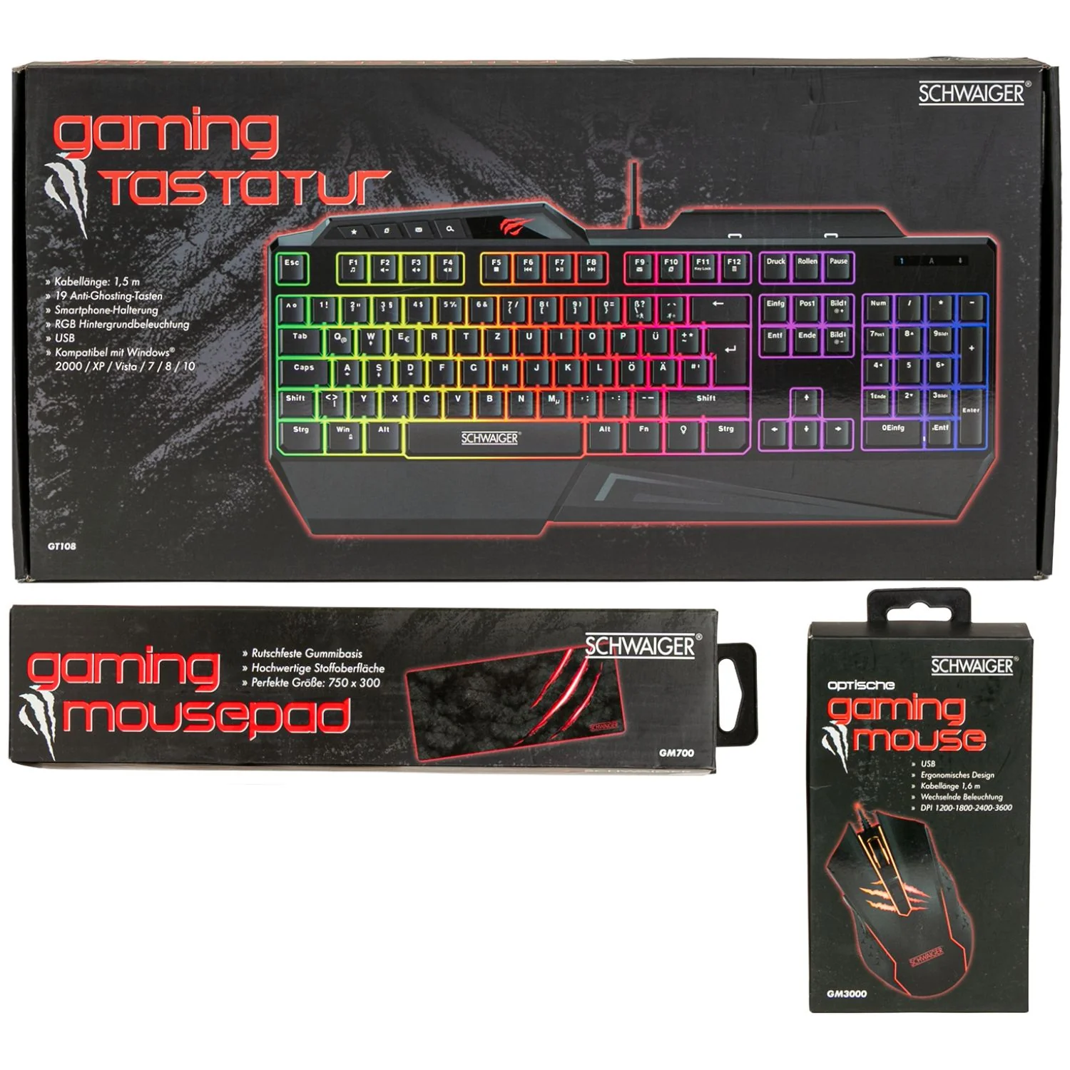 Gaming Bundle Tastatur + Maus + Deskpad - Image 5