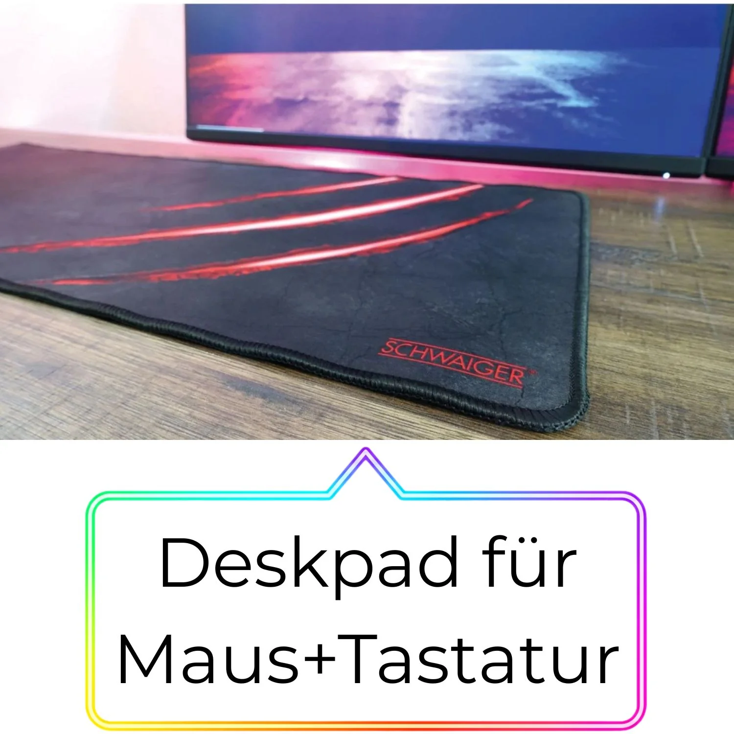 Gaming Deskpad Mauspad XXL Stoff 750x300mm - Image 4