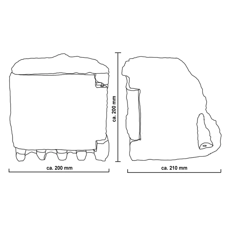 Gartensteckdose 4-fach IP44 Grau aus Polyresin Kunststein - Image 6