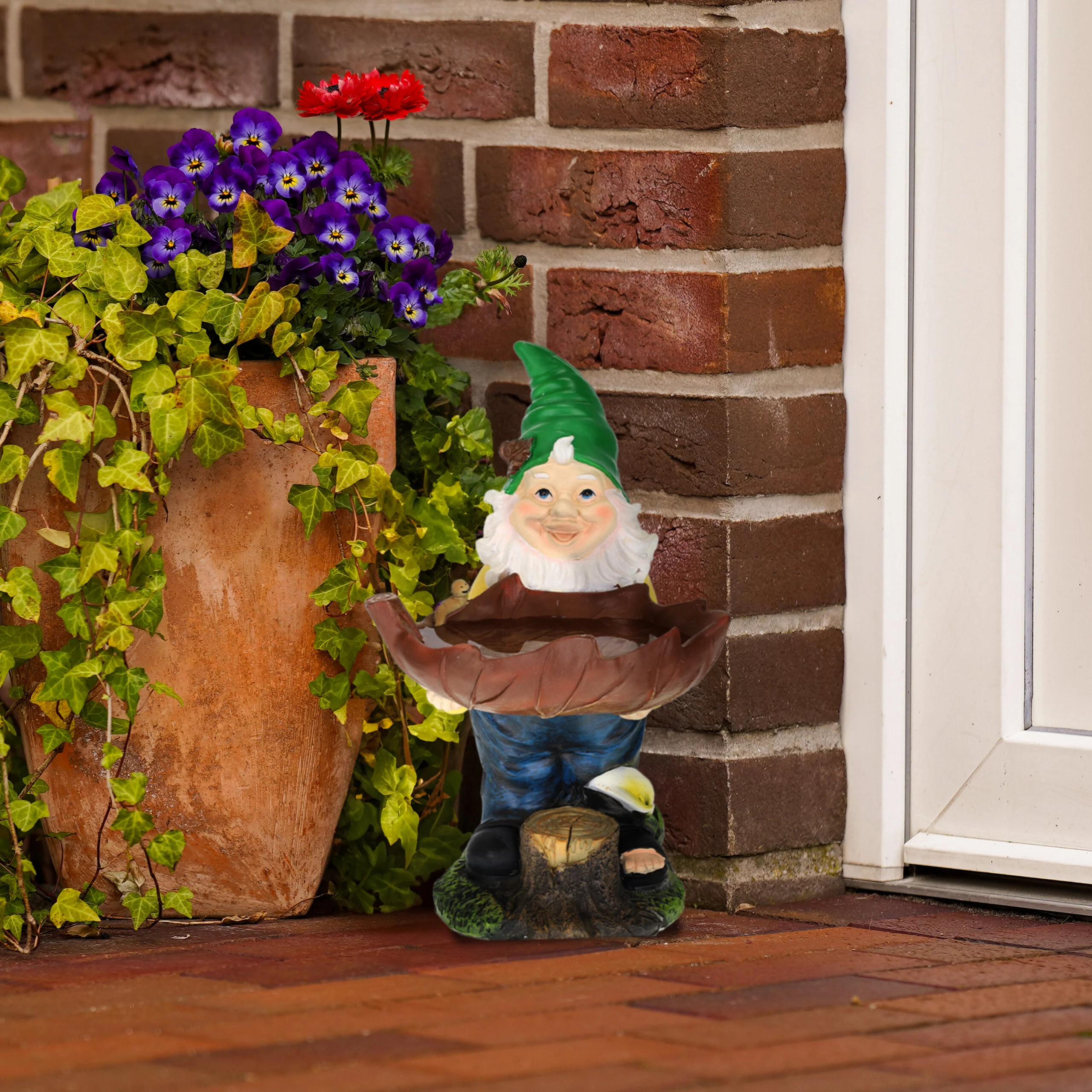 Gartenzwerg mit Vogeltränke - Image 3