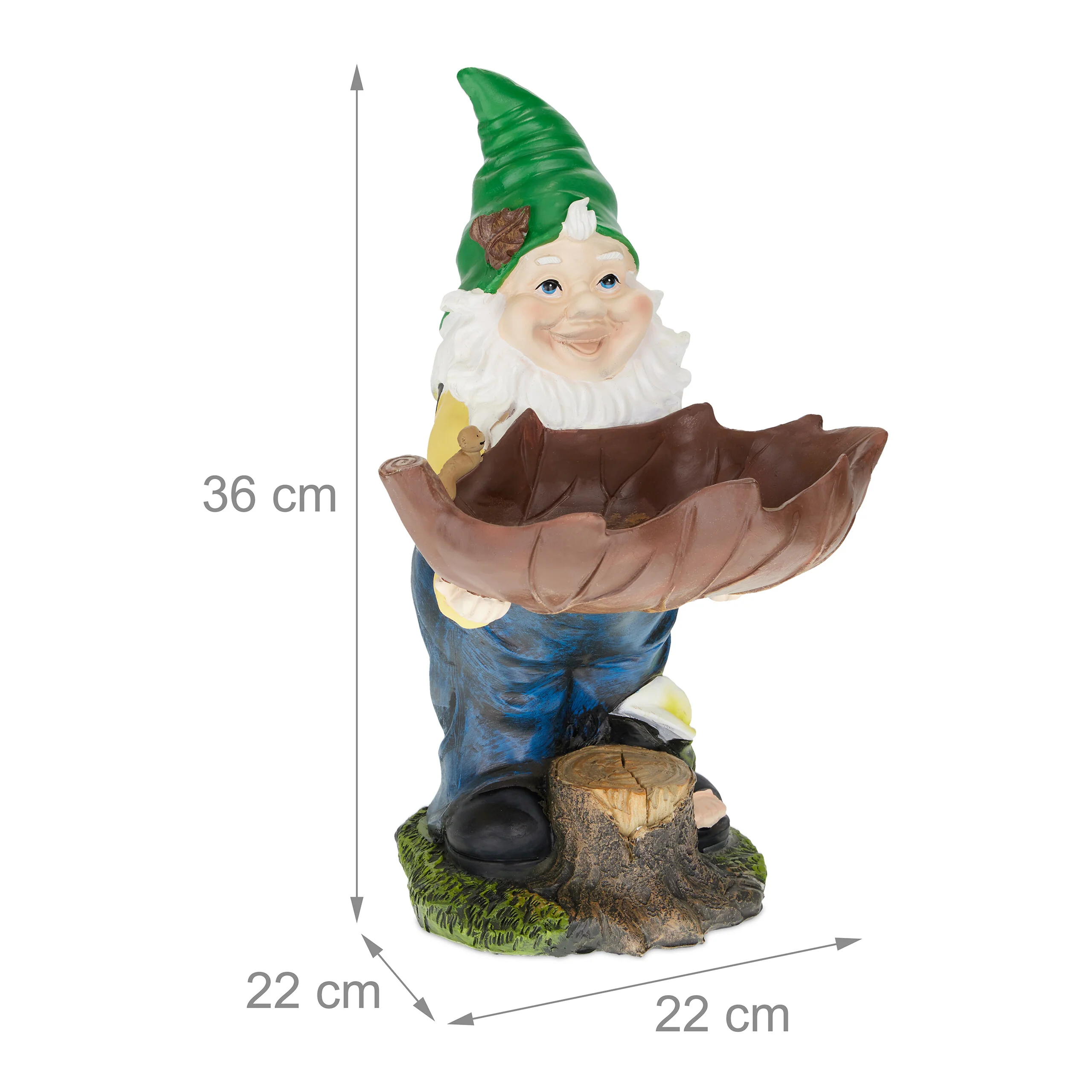 Gartenzwerg mit Vogeltränke - Image 4