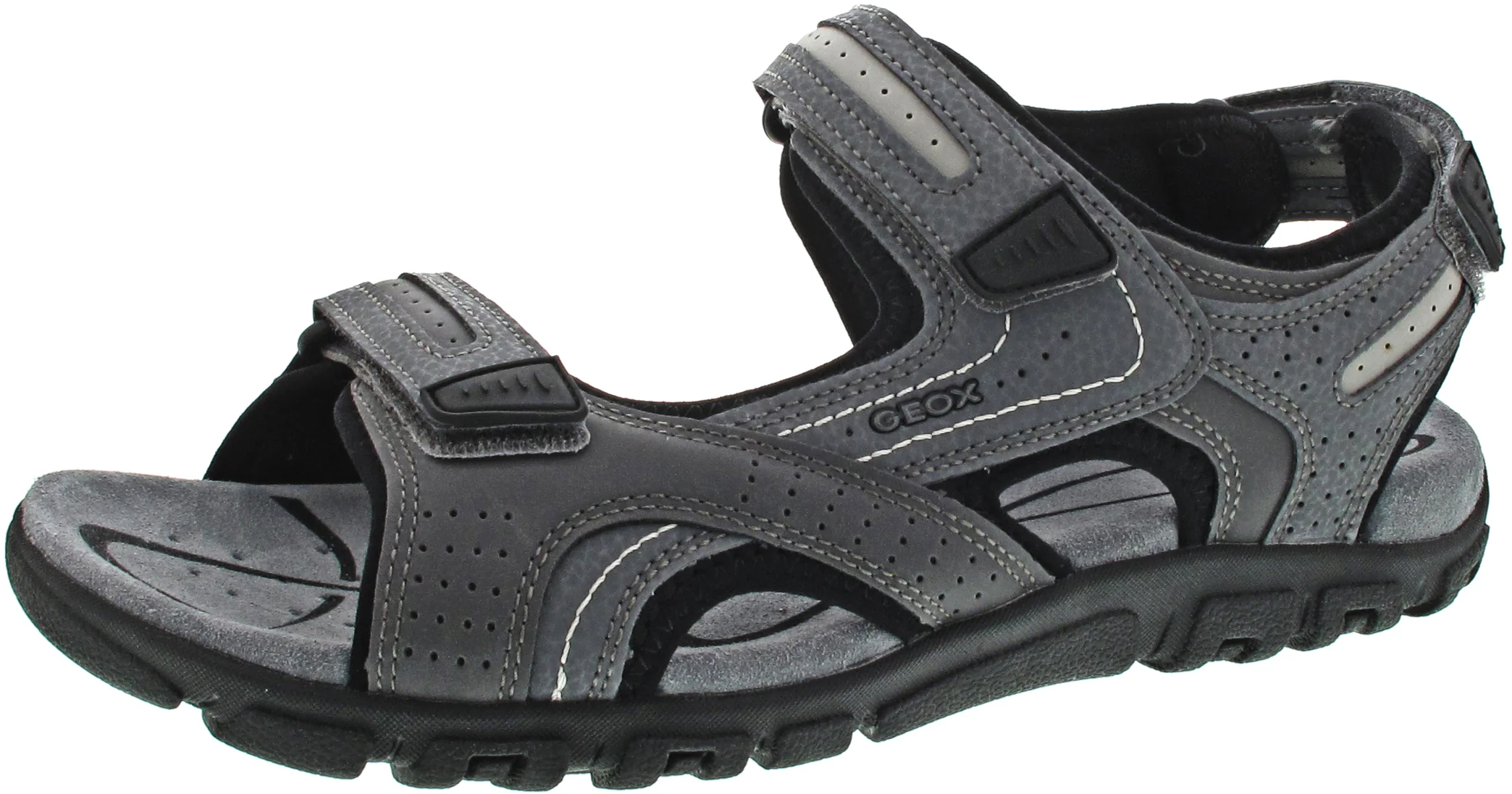 Geox Uomo Sandal Strada Sandalette Grau