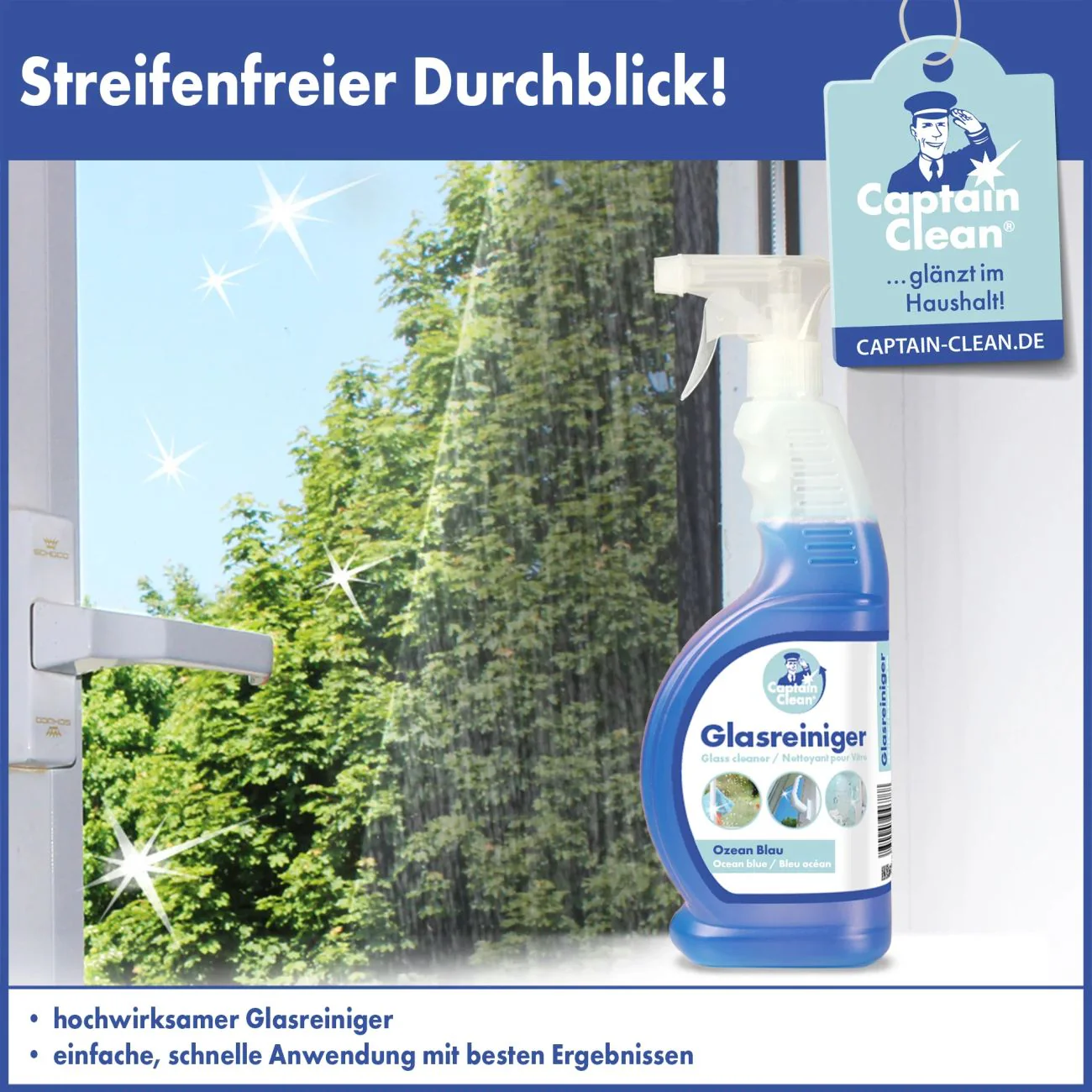 Glasreiniger streifenfrei für Fenster, Spiegel & Glas – 650 ml - Image 4