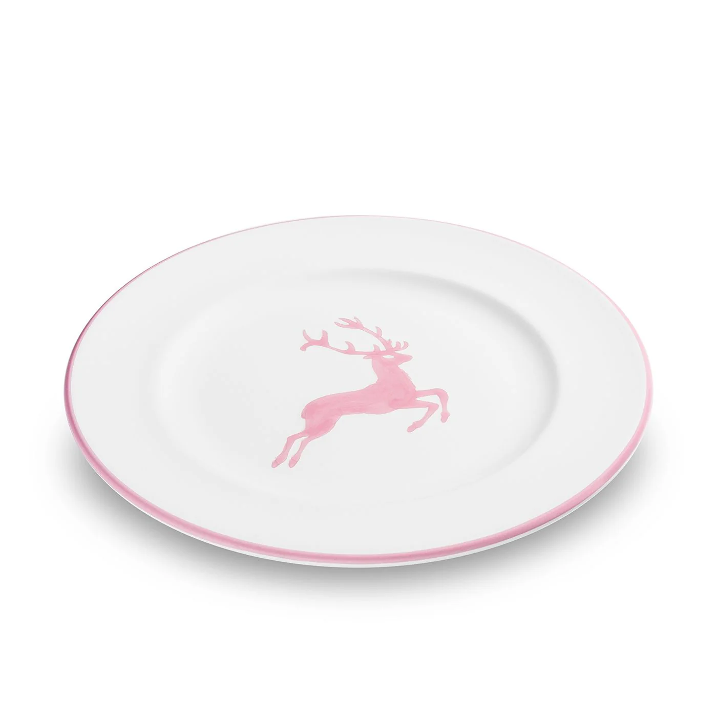 Gmundner Keramik Rosa Hirsch Dessertteller Gourmet (Ø 22cm)