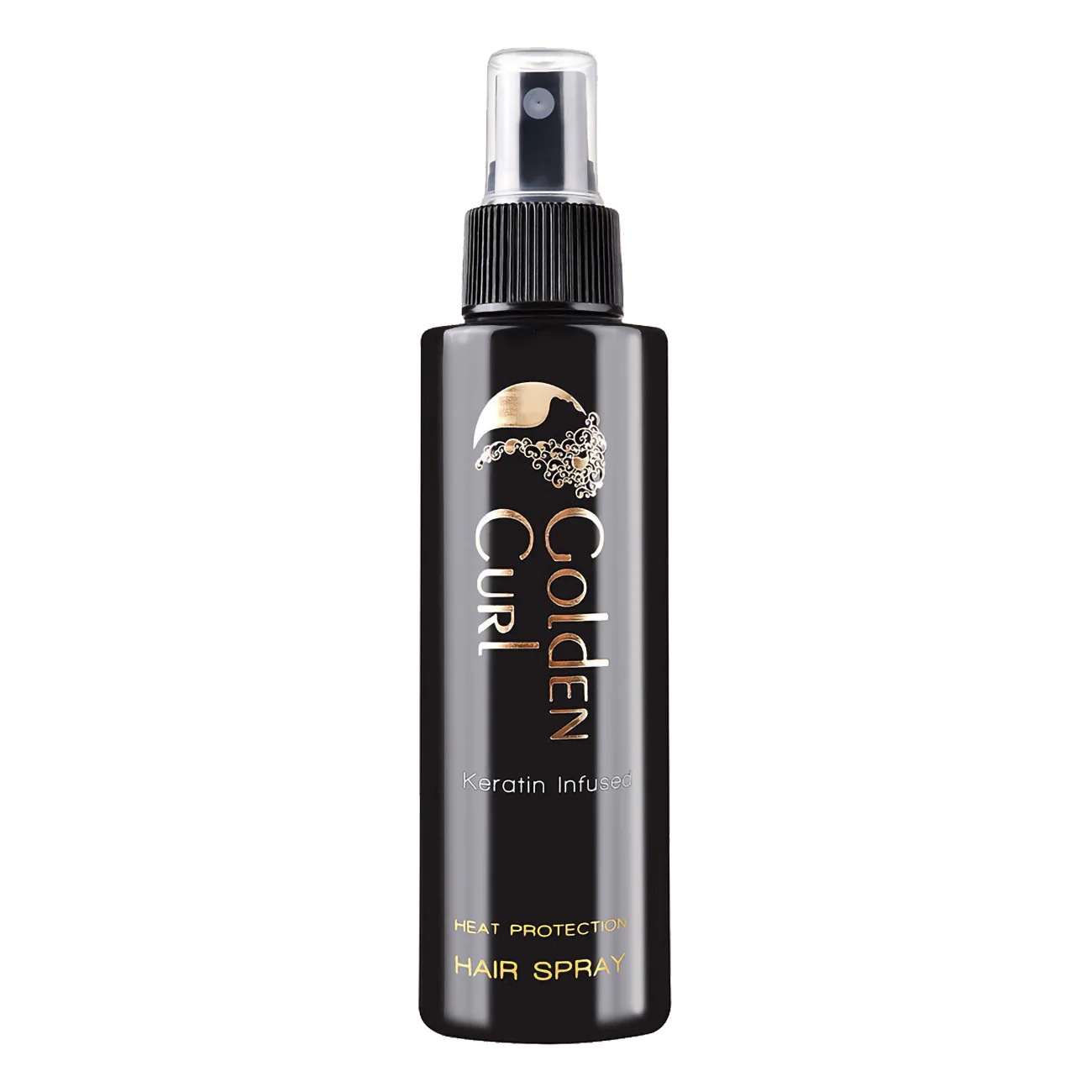 Golden Curl Heat Protection Spray - 150 ml Angereichert mit Keratin und Arganöl