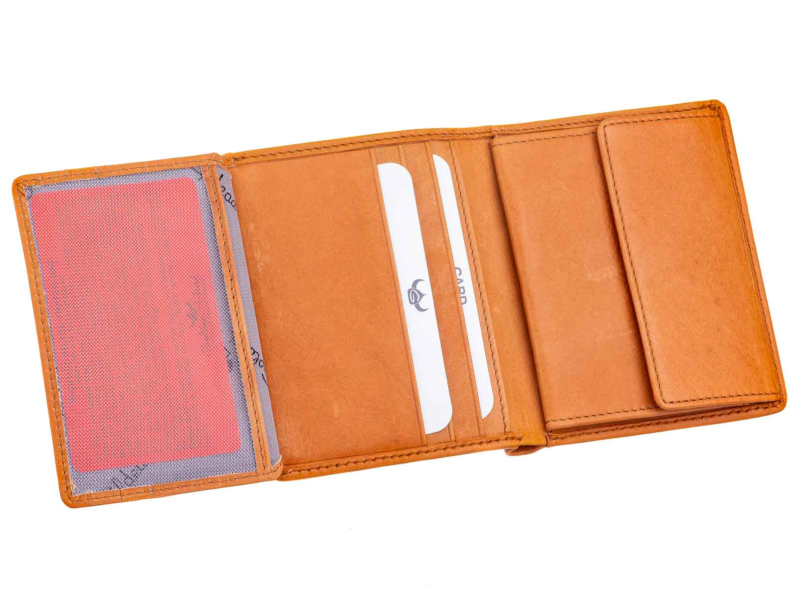 Golden Head Como Billfold coin wallet Kombischeintasche klein Herren Cognac