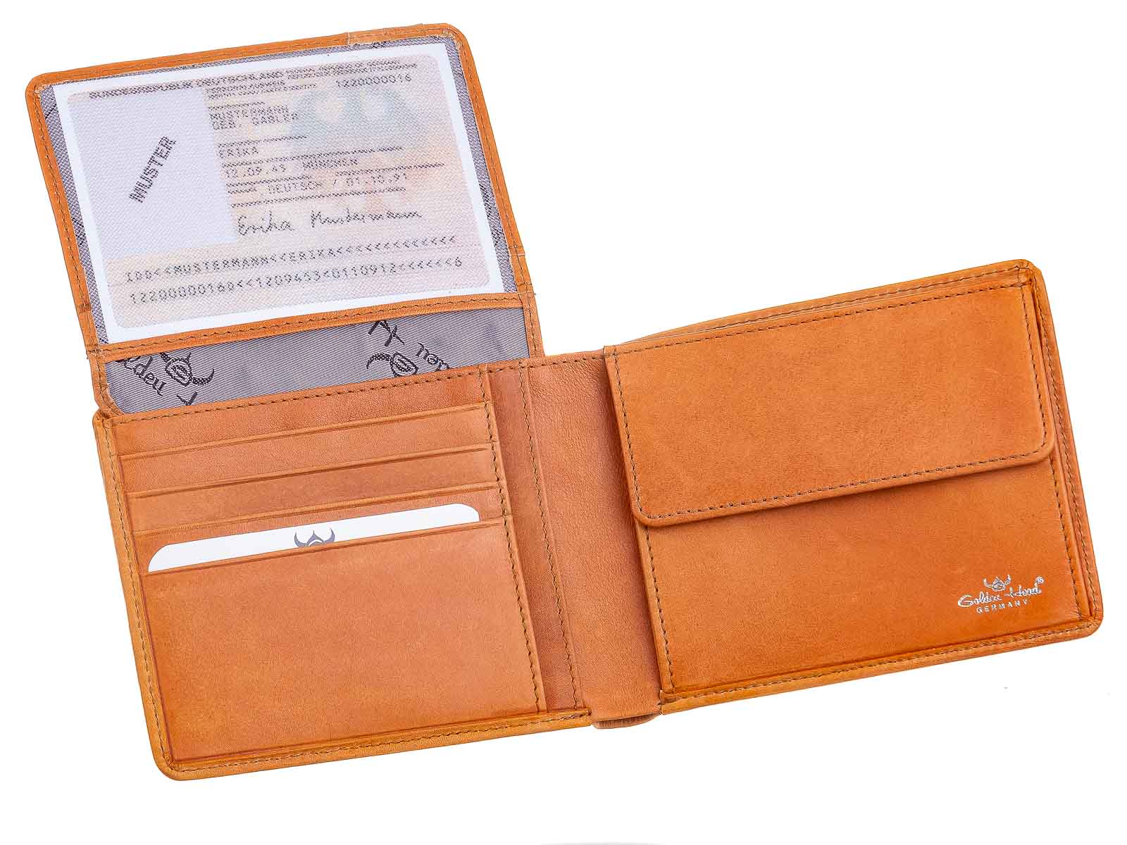Golden Head Como Scheintasche Billfold coin wallet Geldbörse Herren Cognac - Image 6