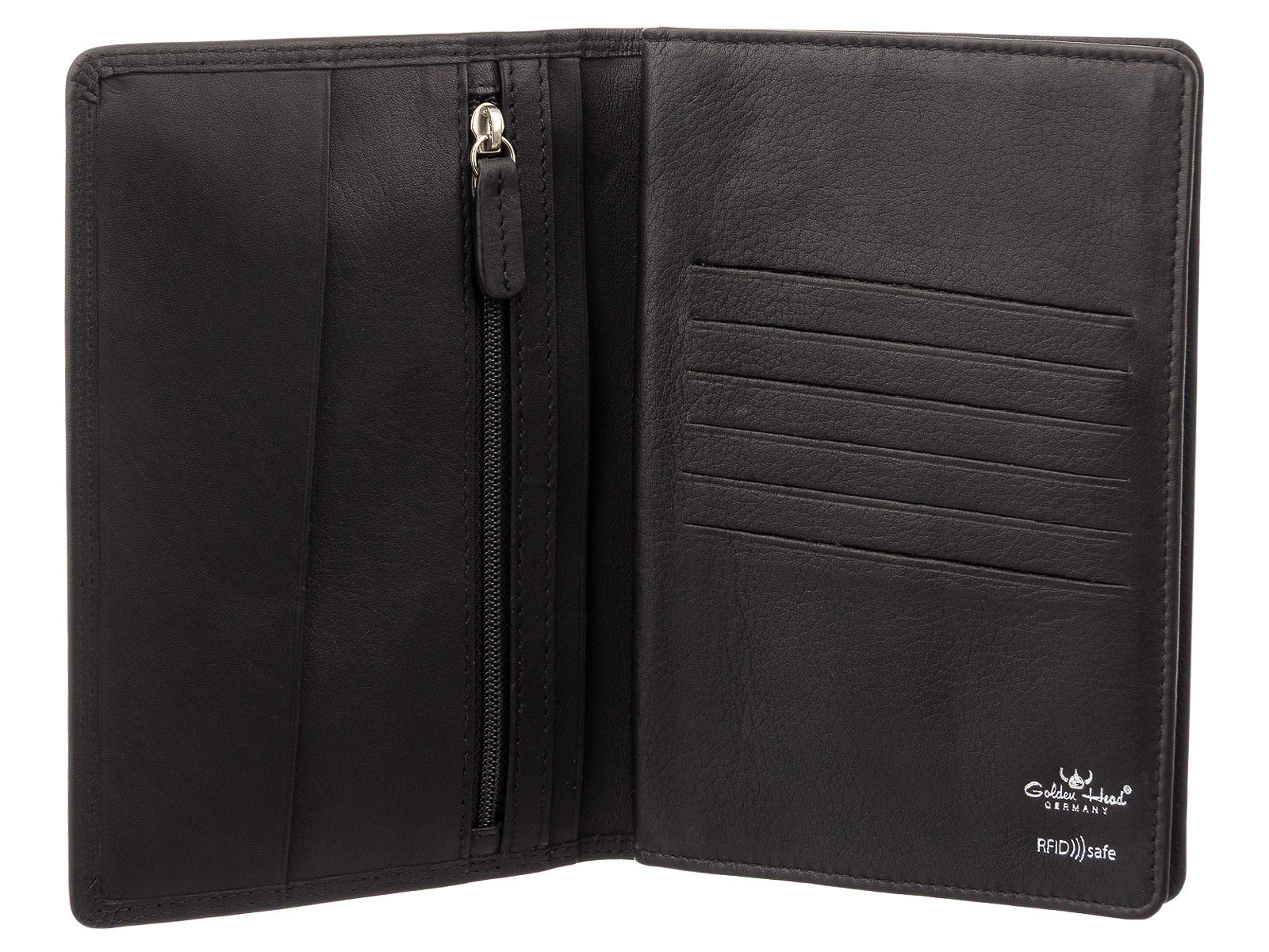 Golden Head Polo RFID Geldbörse 404051 Brieftasche mit RV Schwarz - Image 5
