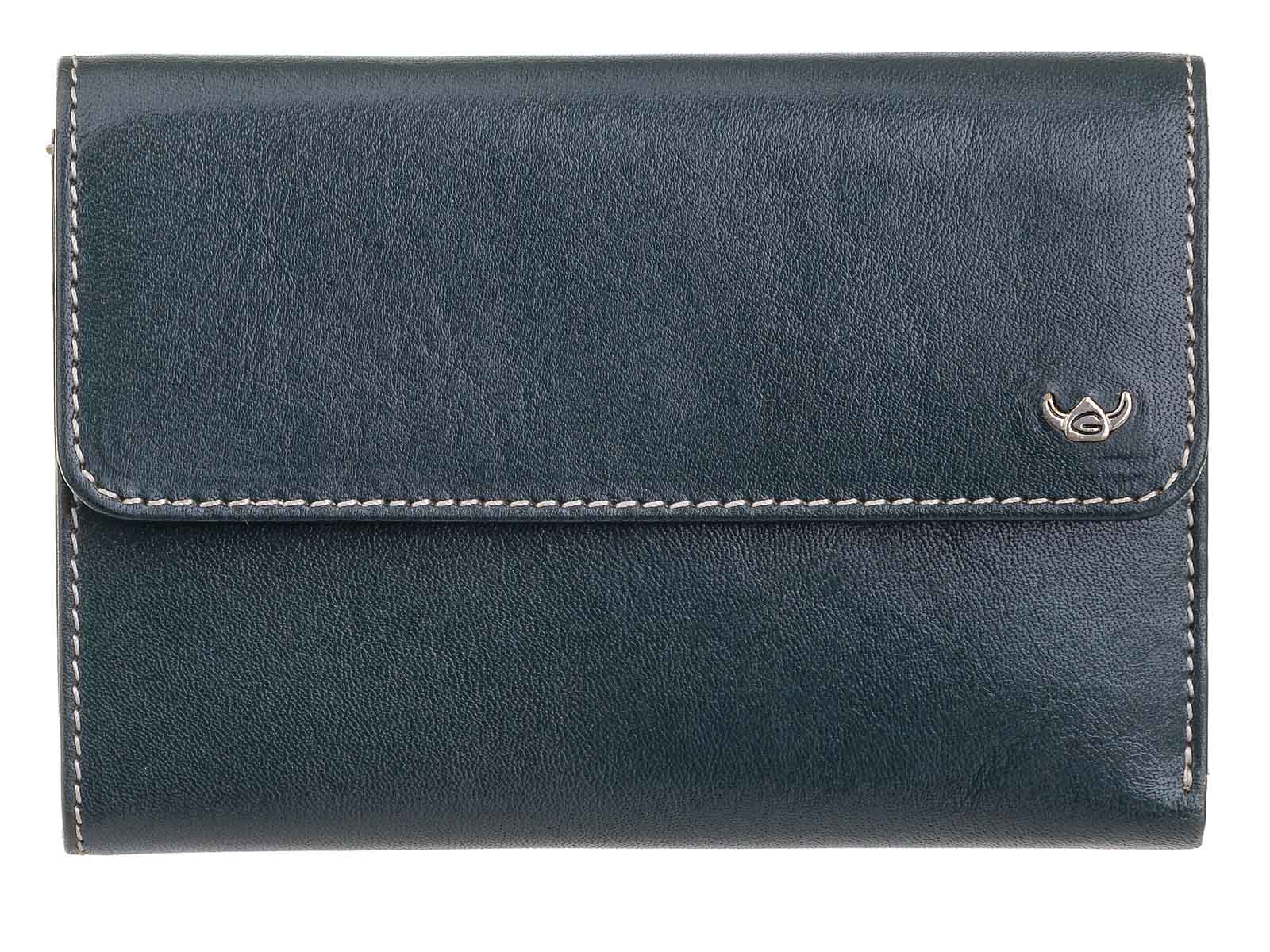 Golden Head Venezia Reißverschlussbörse Ladies purse wallet Geldbörse Damen Dunkelgrün
