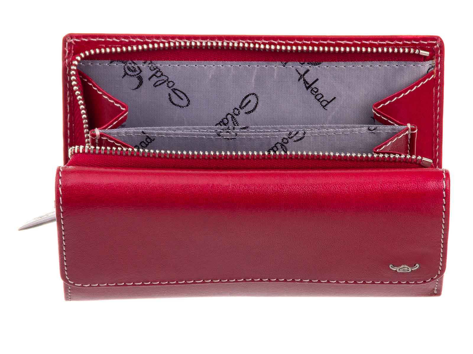 Golden Head Venezia Reißverschlussbörse Ladies purse wallet Geldbörse Damen Dunkelgrün - Image 13