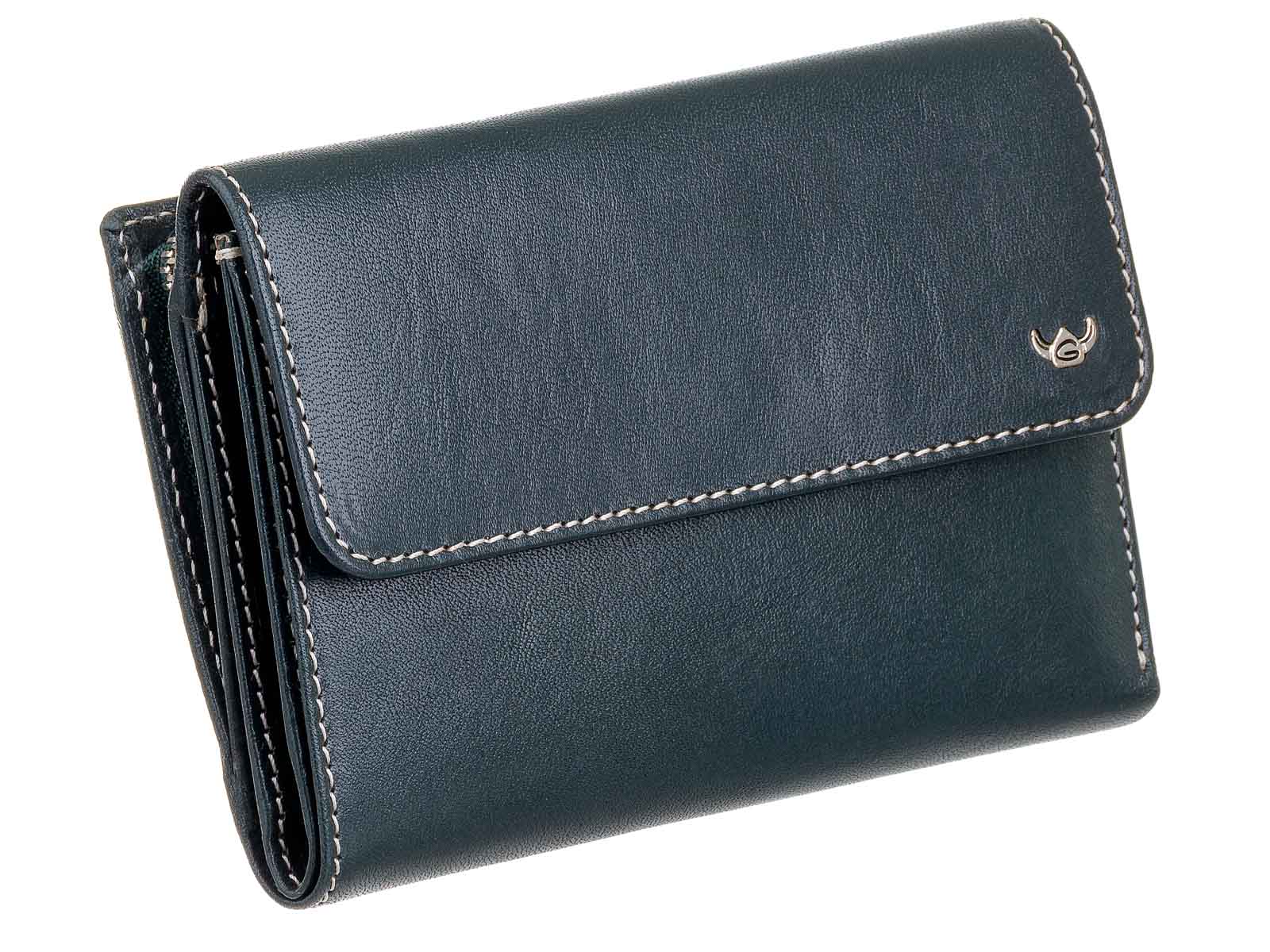 Golden Head Venezia Reißverschlussbörse Ladies purse wallet Geldbörse Damen Dunkelgrün - Image 2