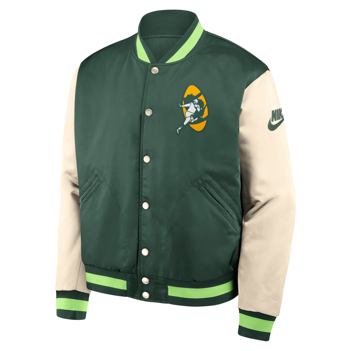 Green Bay Packers Nike Legacy Bomber Jacket NFL - Image 2