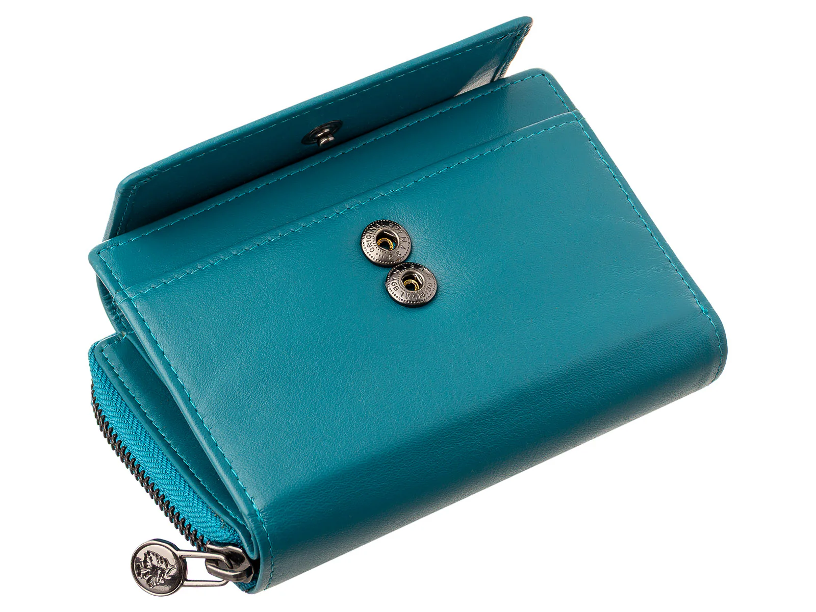 Greenwood Damen Geldbörse BAXX20 Nappa Leder mit RFID royalblue - Image 16