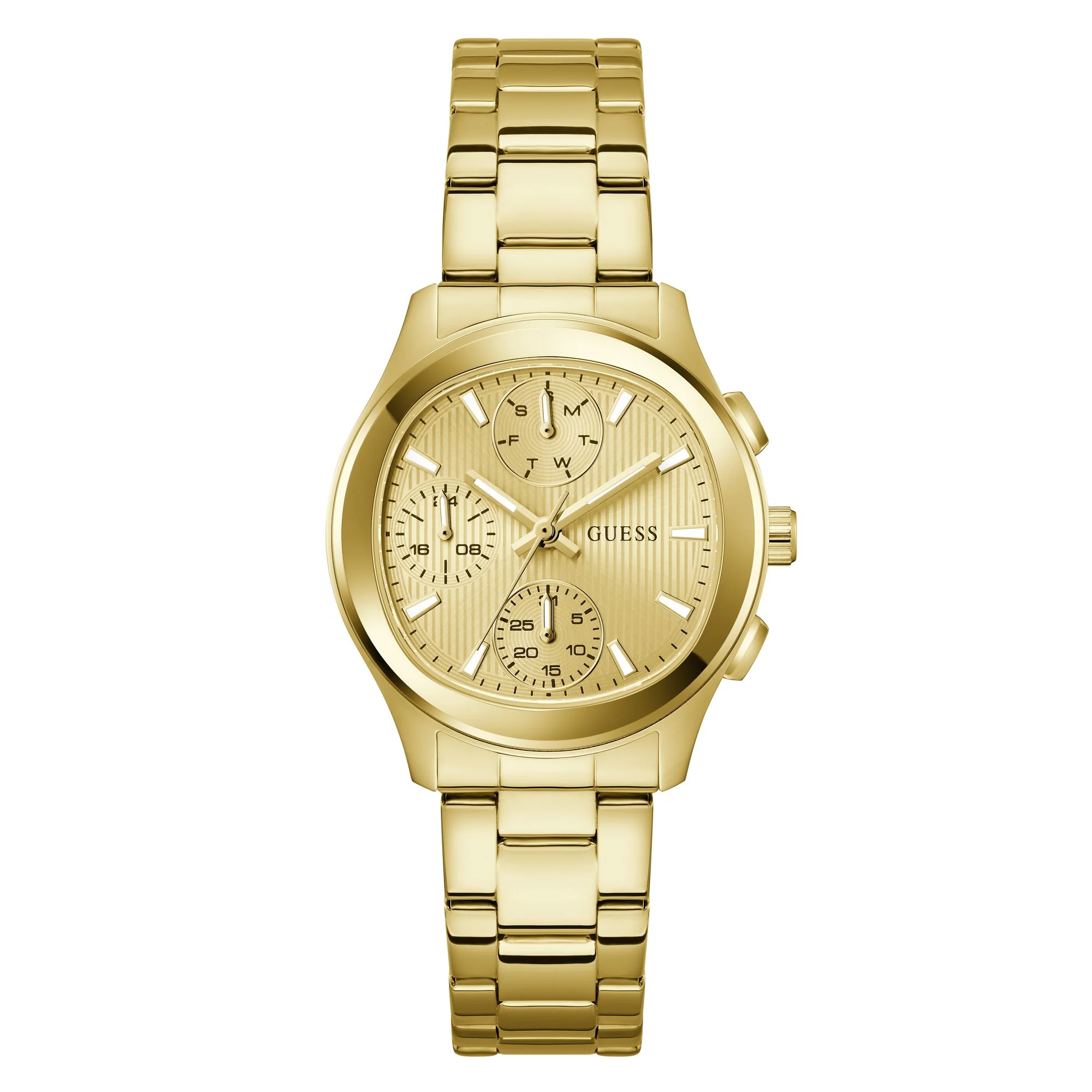 Guess Damen Uhr Armbanduhr BIRDIE GW1031L5 Edelstahl bicolor