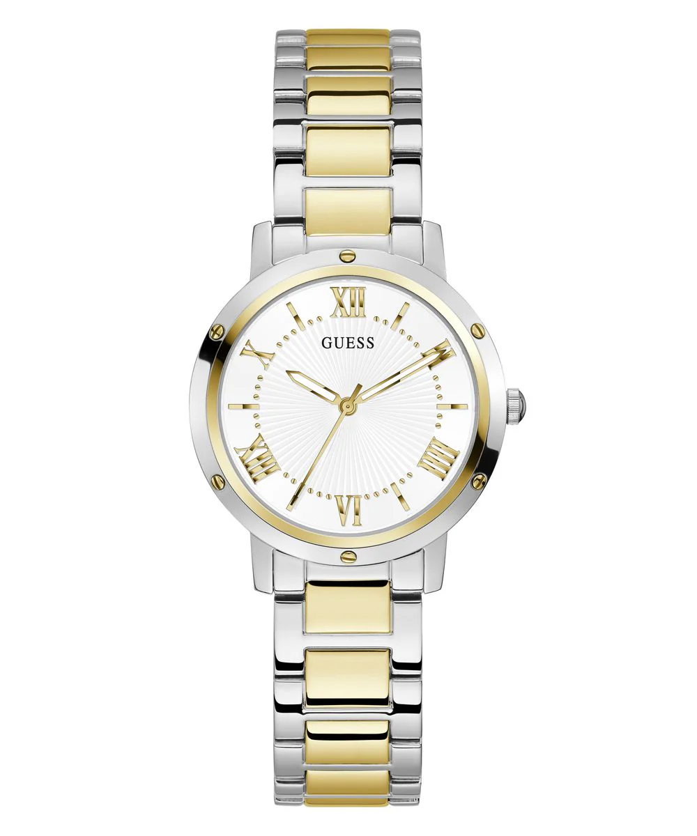 Guess Damen Uhr Armbanduhr DAWN GW0404L2 Edelstahl bicolor