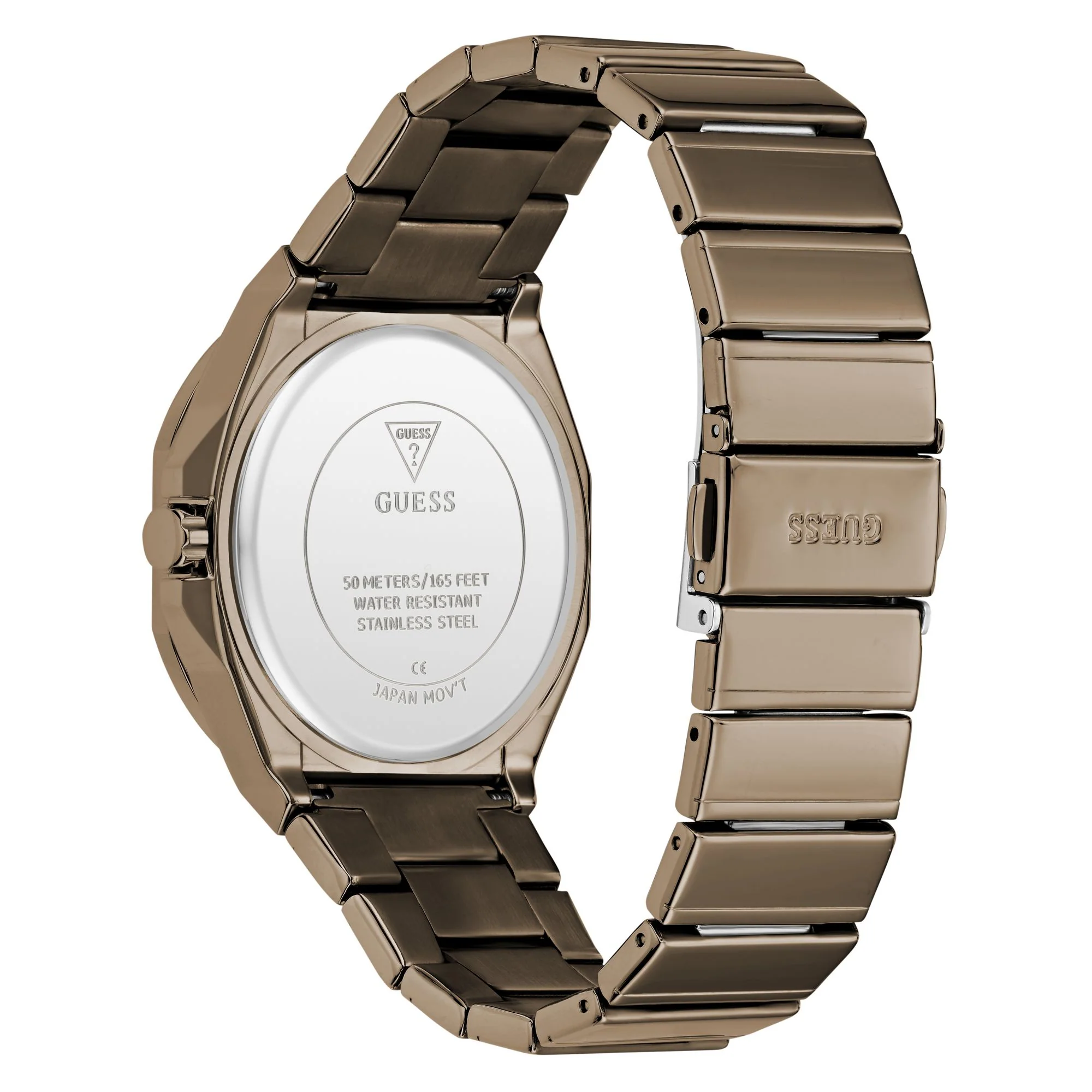 Guess Damen Uhr Armbanduhr JAQ GW1070G3 Edelstahl bronze - Image 5