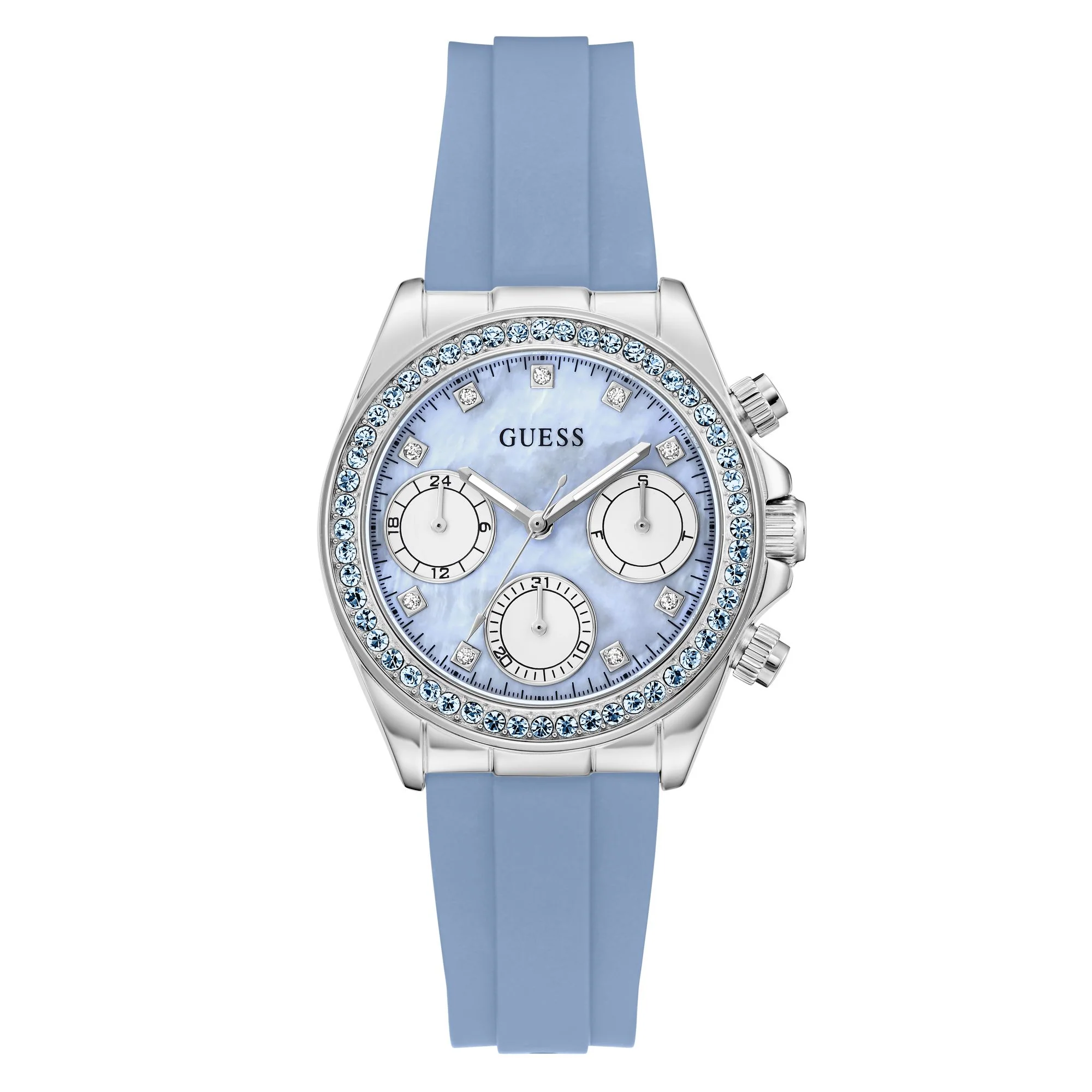Guess Damen Uhr Armbanduhr VICTORIA GW1038L1 Silikon - Image 7