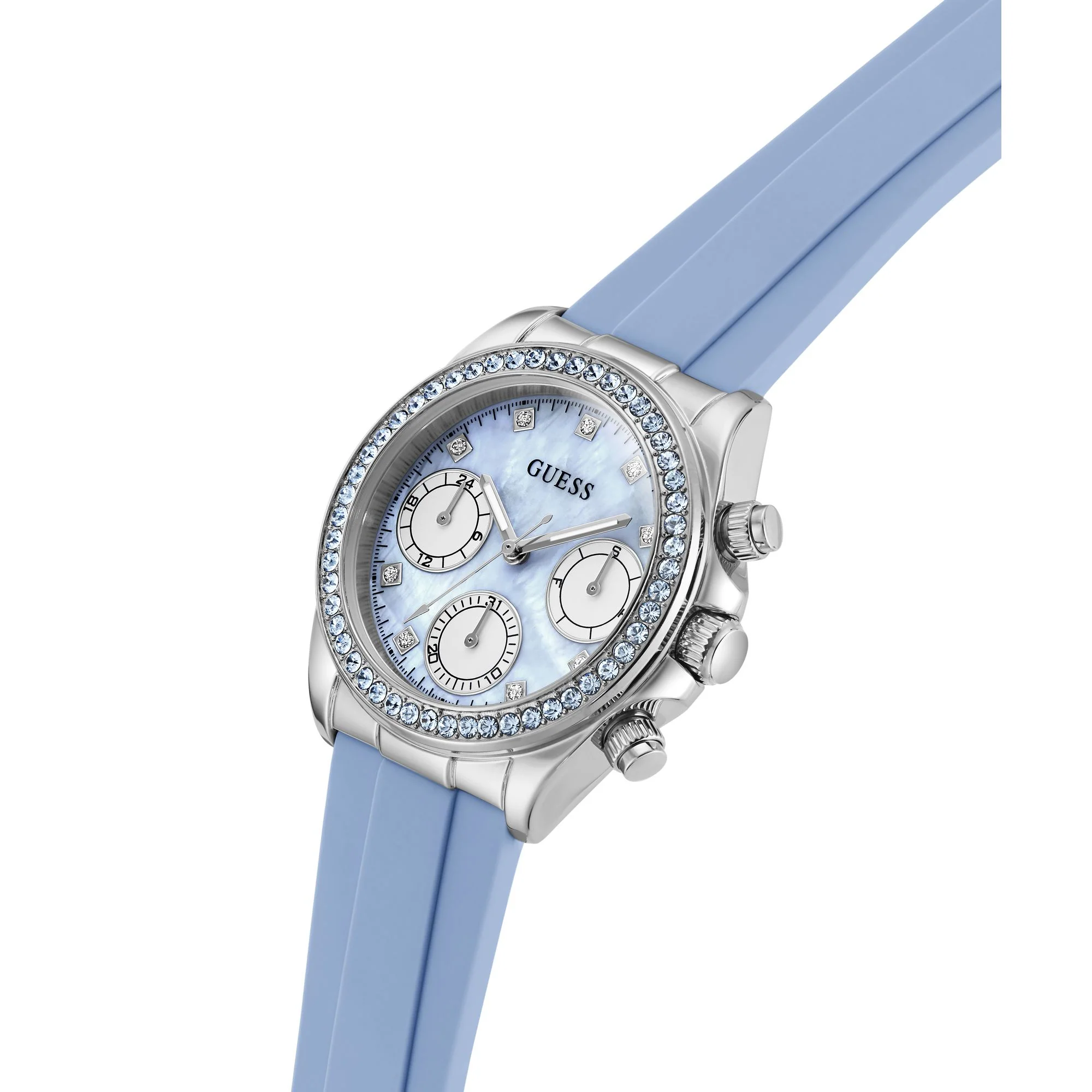 Guess Damen Uhr Armbanduhr VICTORIA GW1038L1 Silikon - Image 8