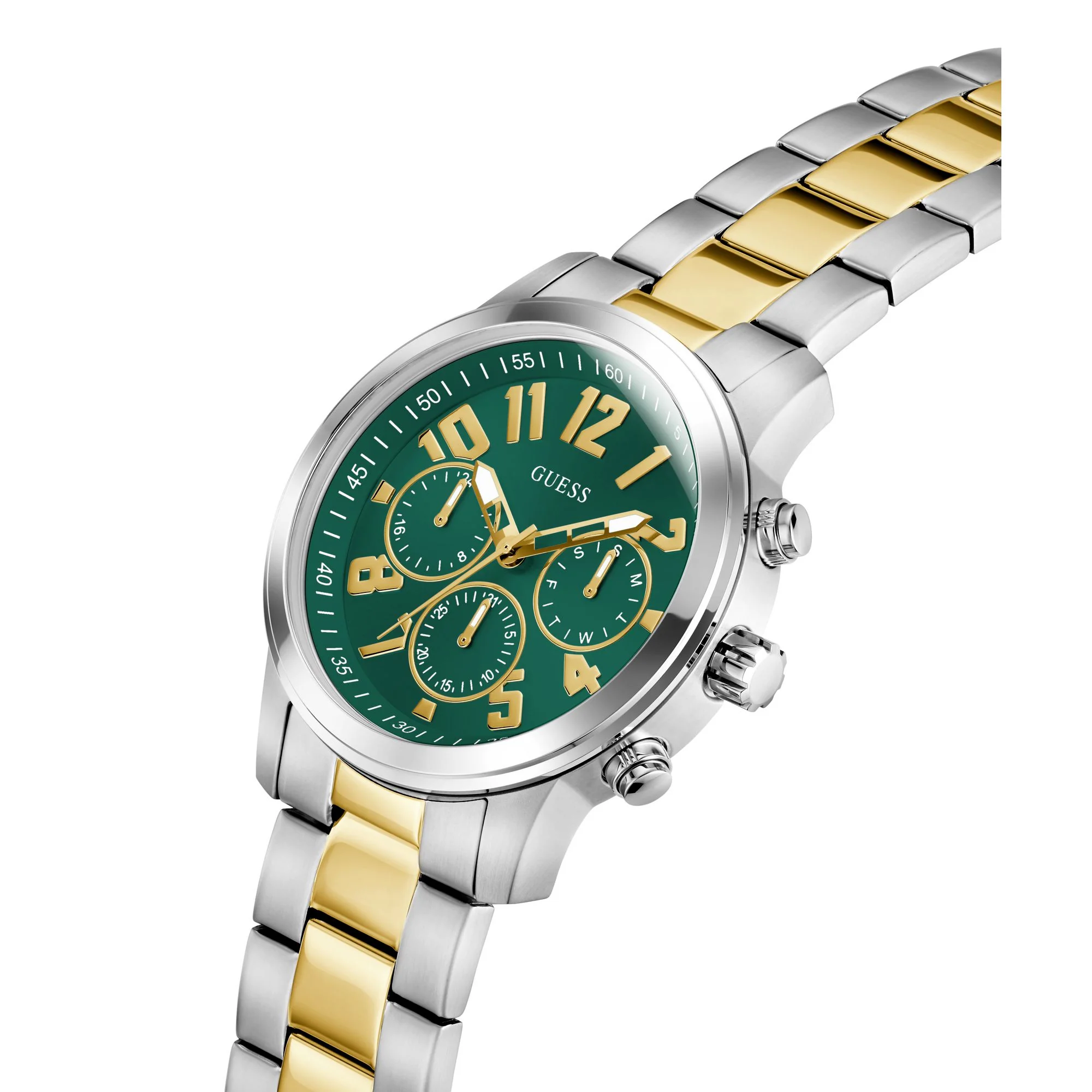 Guess Herren Uhr Armbanduhr PARKER GW1006G4 Edelstahl bicolor - Image 2