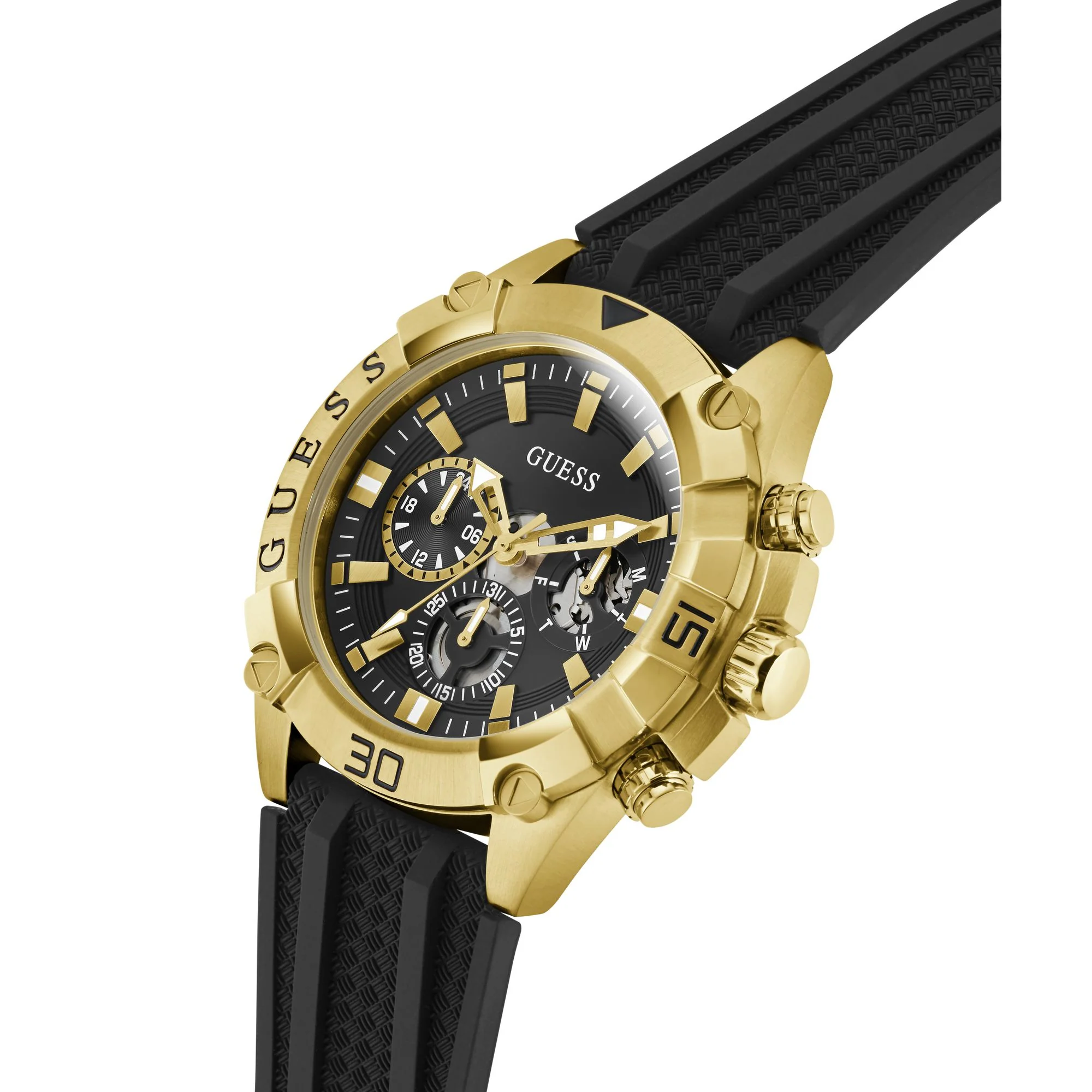 Guess Herren Uhr Armbanduhr PROSPECT GW1060G2 Silikon - Image 2