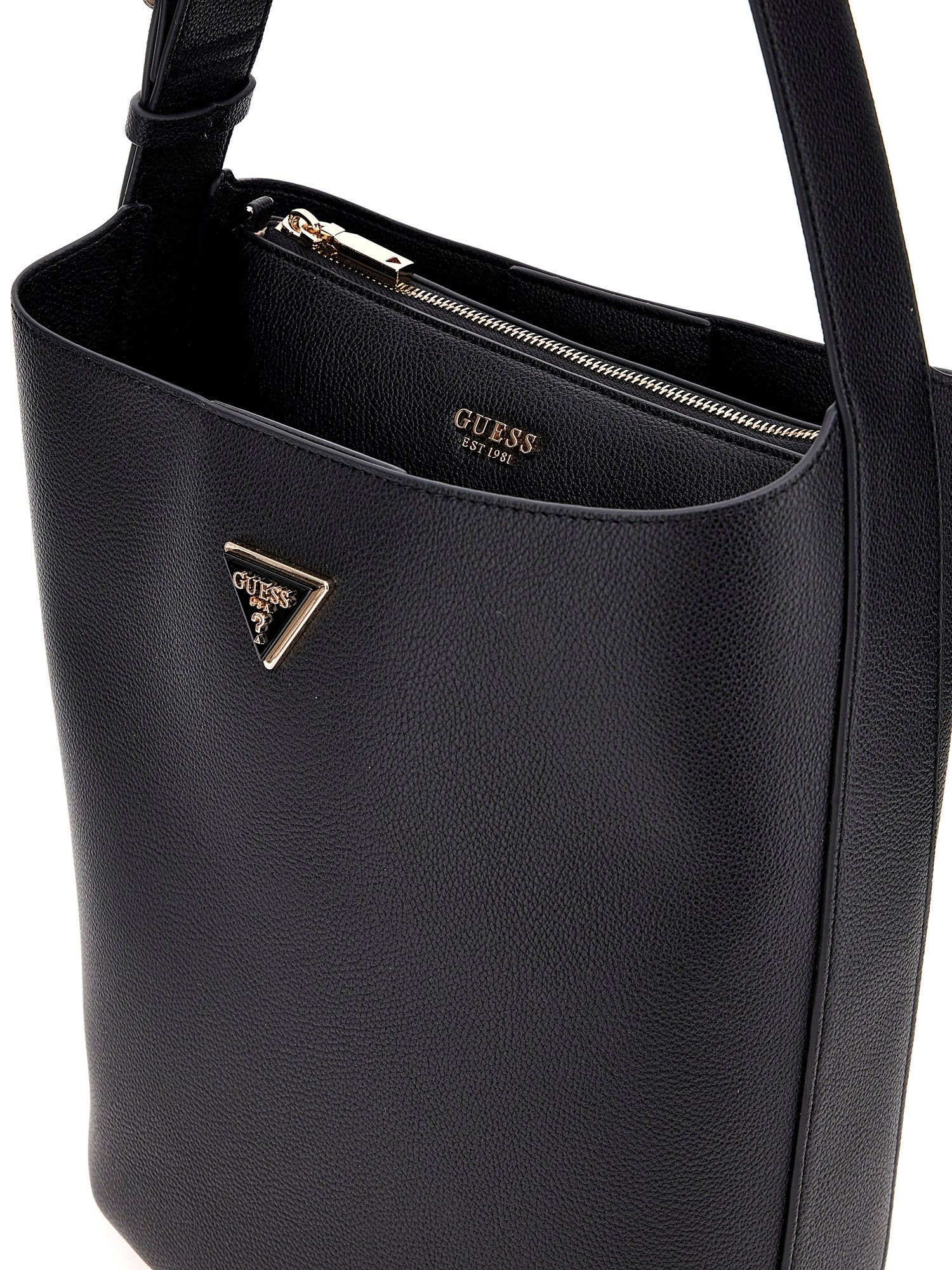 GUESS HWBG6974040 MERIDIAN II BUCKET Woman Handtasche black - Image 3