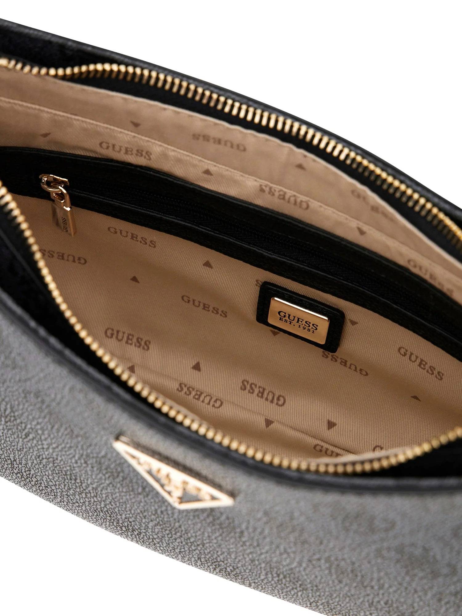 GUESS HWBG9672180 NOELLE II TOP ZIP SHOULDER BAG Woman Schultertasche bone logo - Image 5