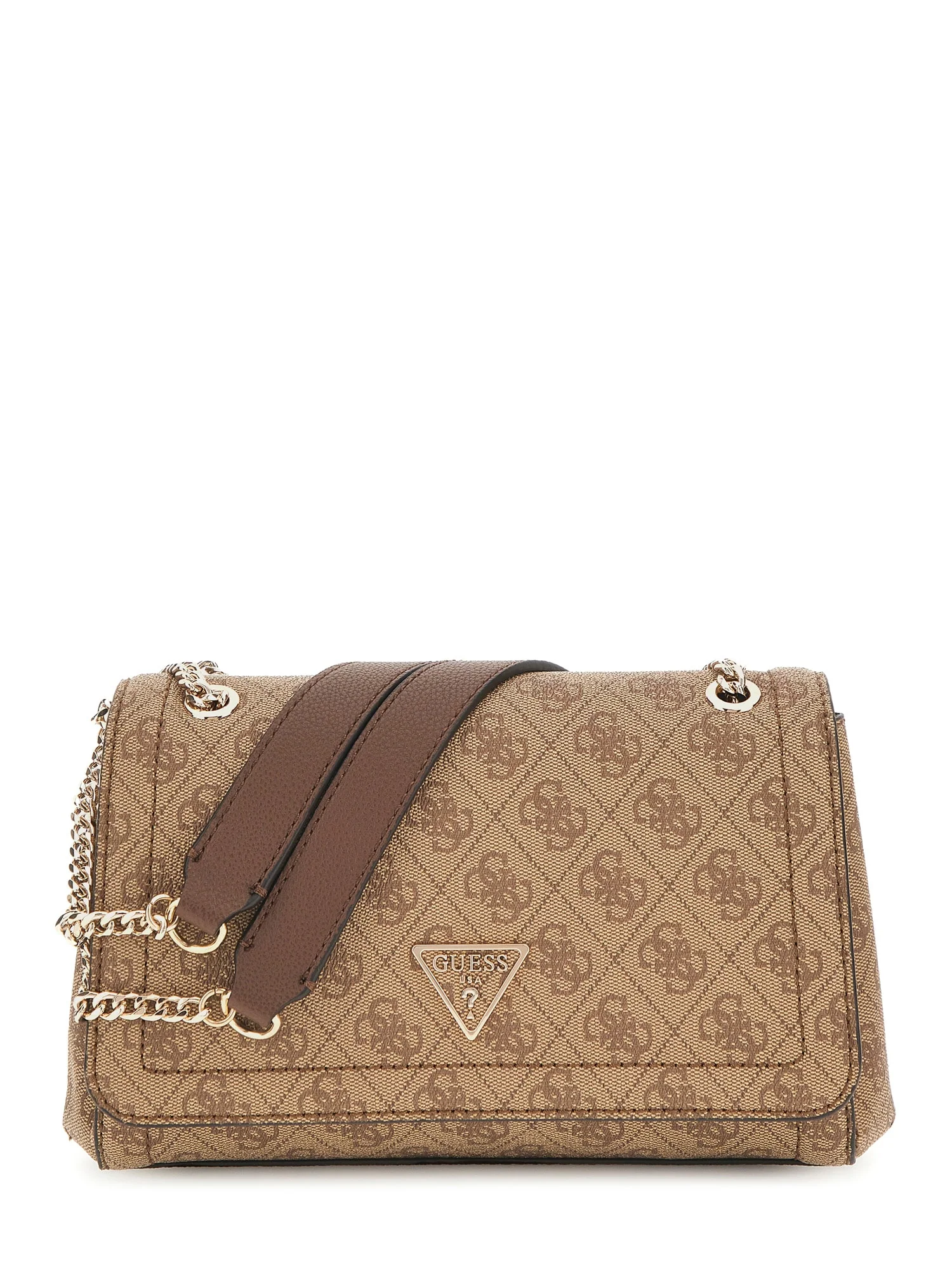 GUESS HWBG9672210 NOELLE II CNVRTBLE XBODY FLAP Woman Handtasche dark taupe logo - Image 2